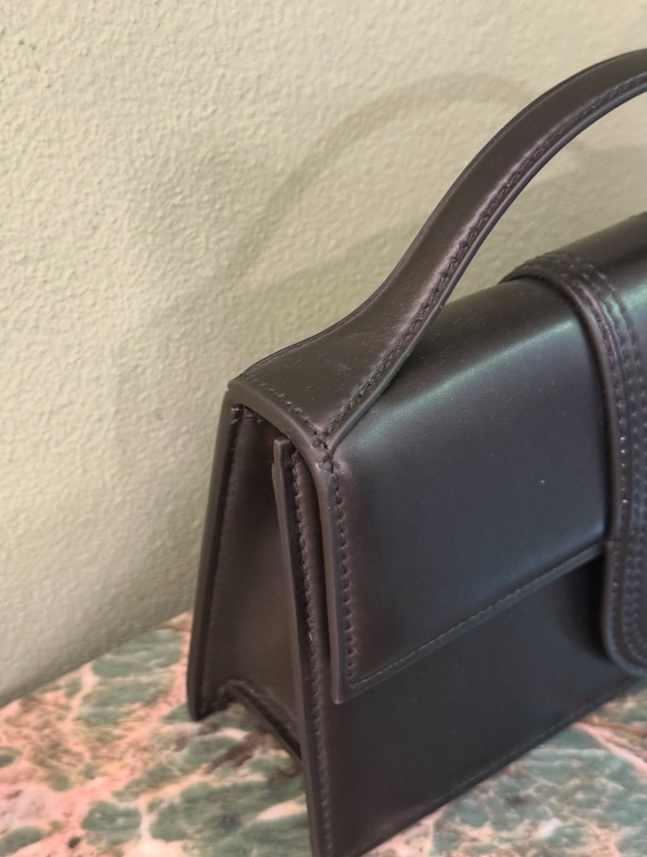 JAQUEMUS BLACK LE GRAND BAMBINO CROSSBODY BAG