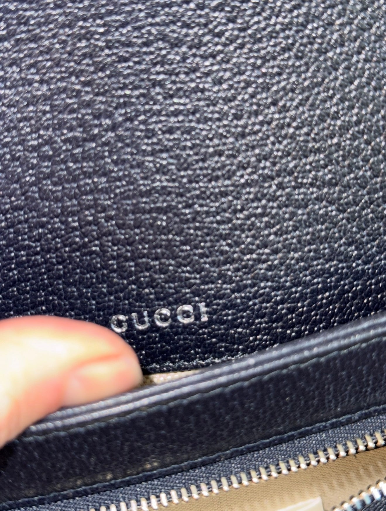 GUCCI NAVY HORSEBIT 1955 SHOULDER BAG