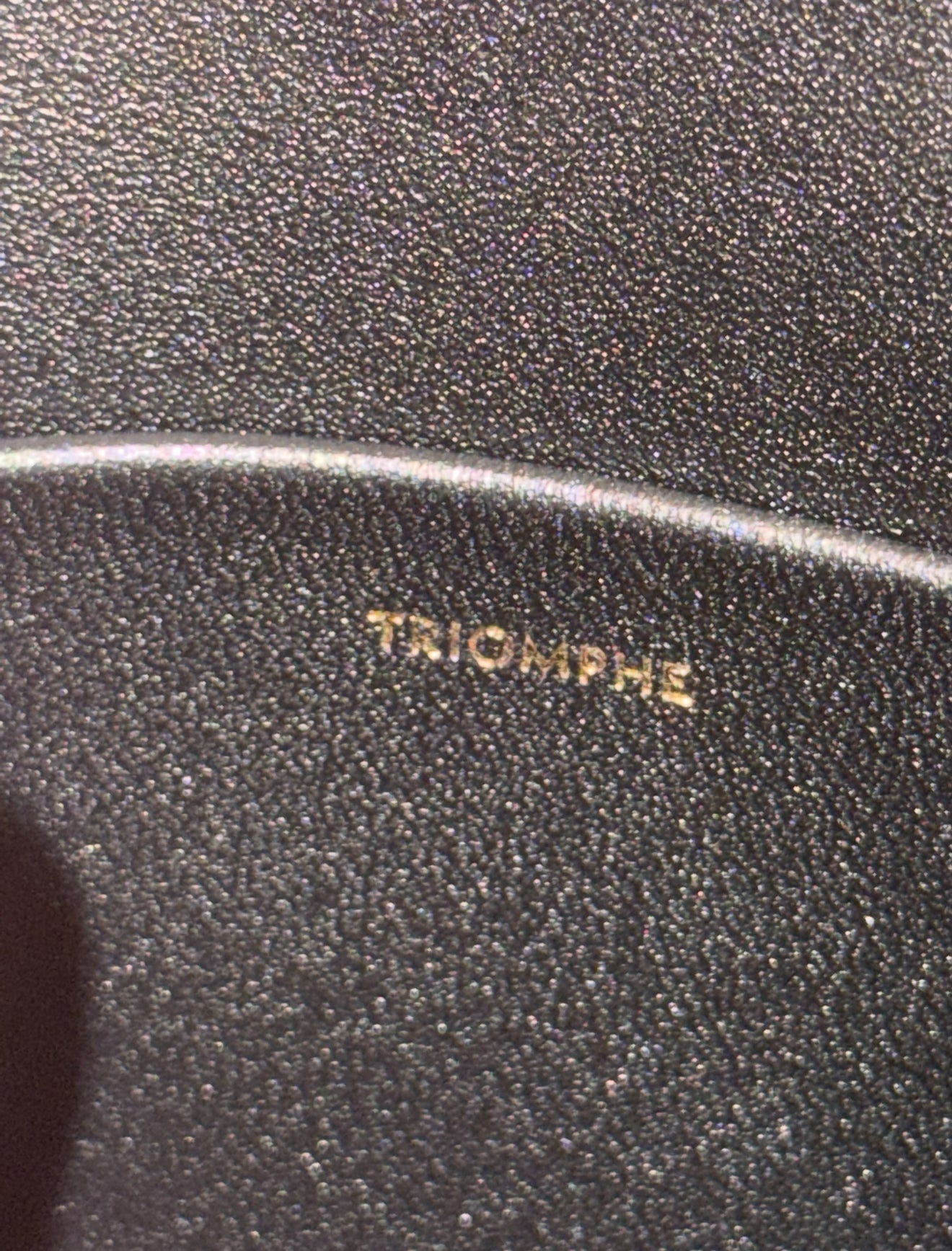 CELINE BLACK TEEN TRIOMPHE CORSSBODY BAG