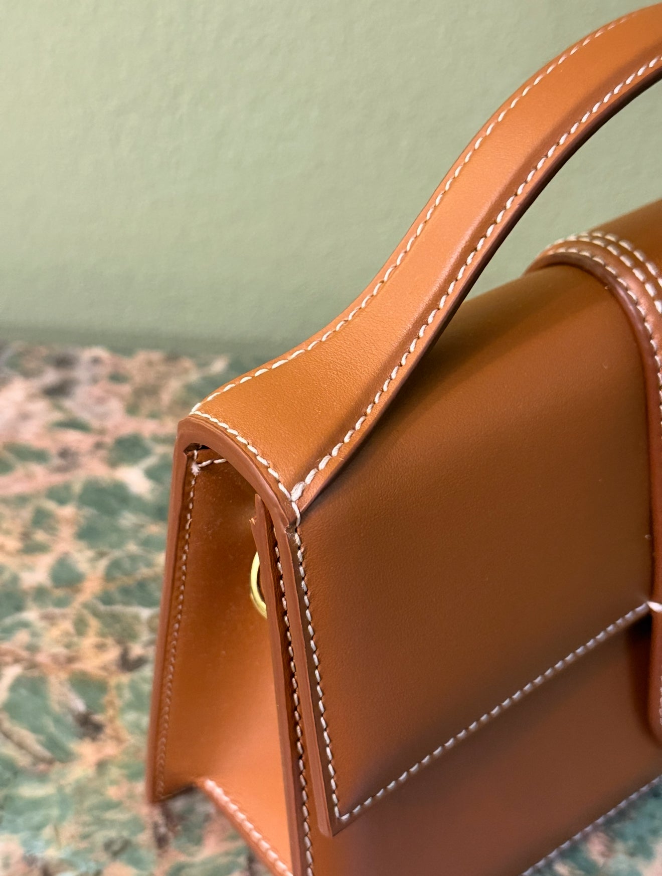 JAQUEMUS TAN LE GRAND BAMBINO CROSSBODY BAG
