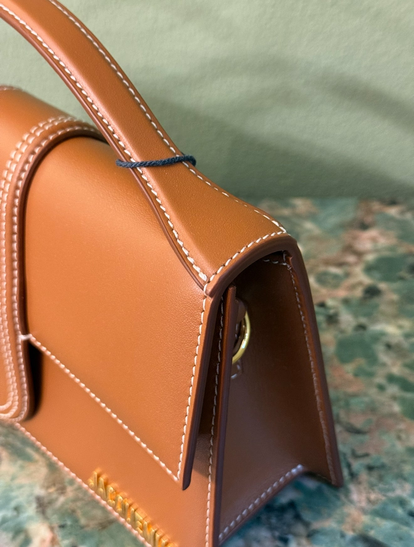 JAQUEMUS TAN LE GRAND BAMBINO CROSSBODY BAG