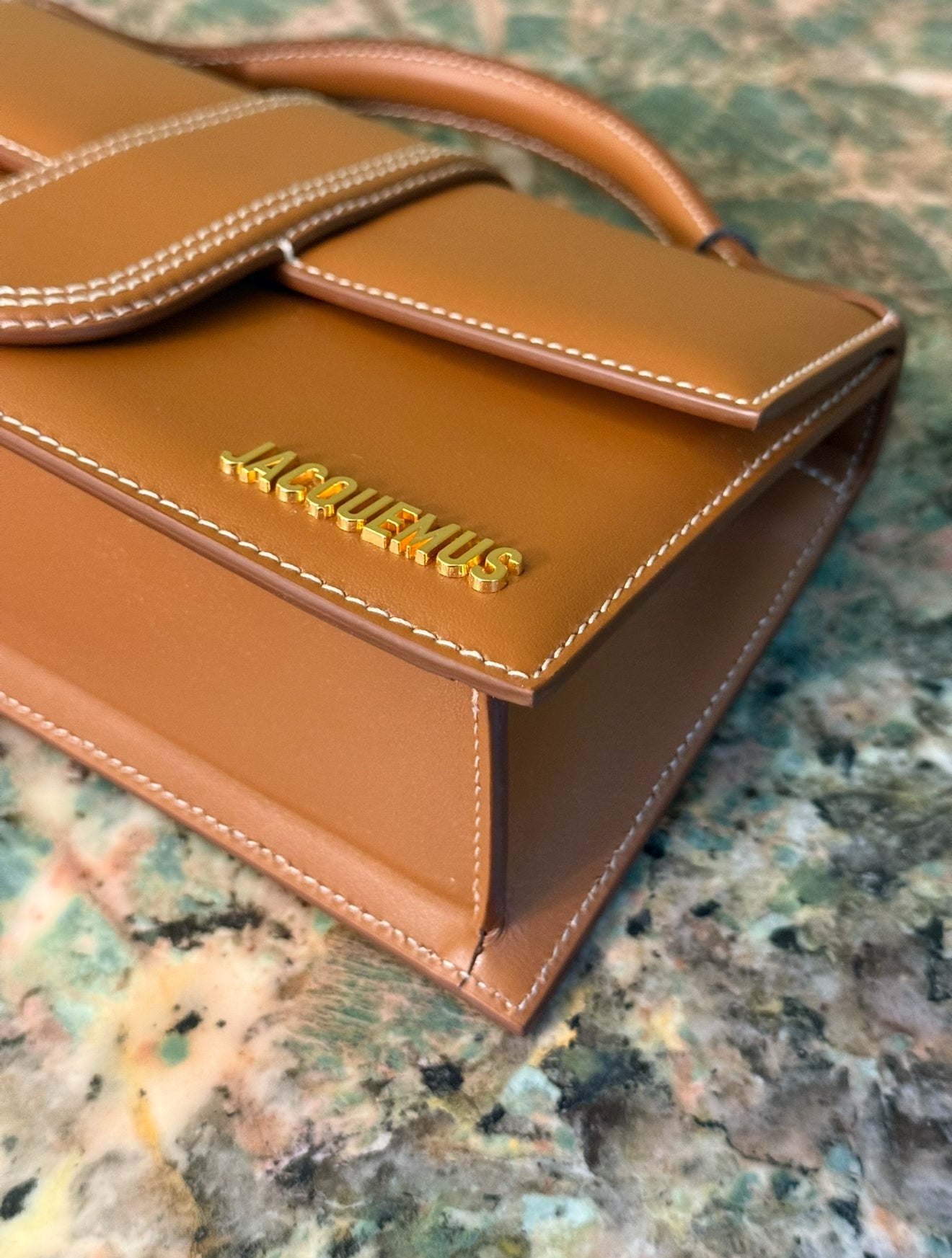 JAQUEMUS TAN LE GRAND BAMBINO CROSSBODY BAG
