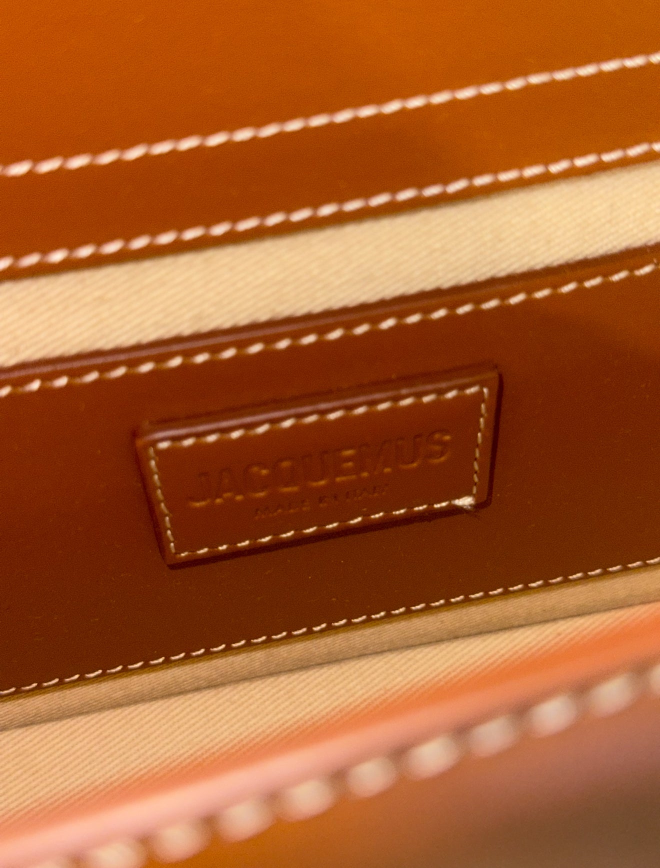 JAQUEMUS TAN LE GRAND BAMBINO CROSSBODY BAG