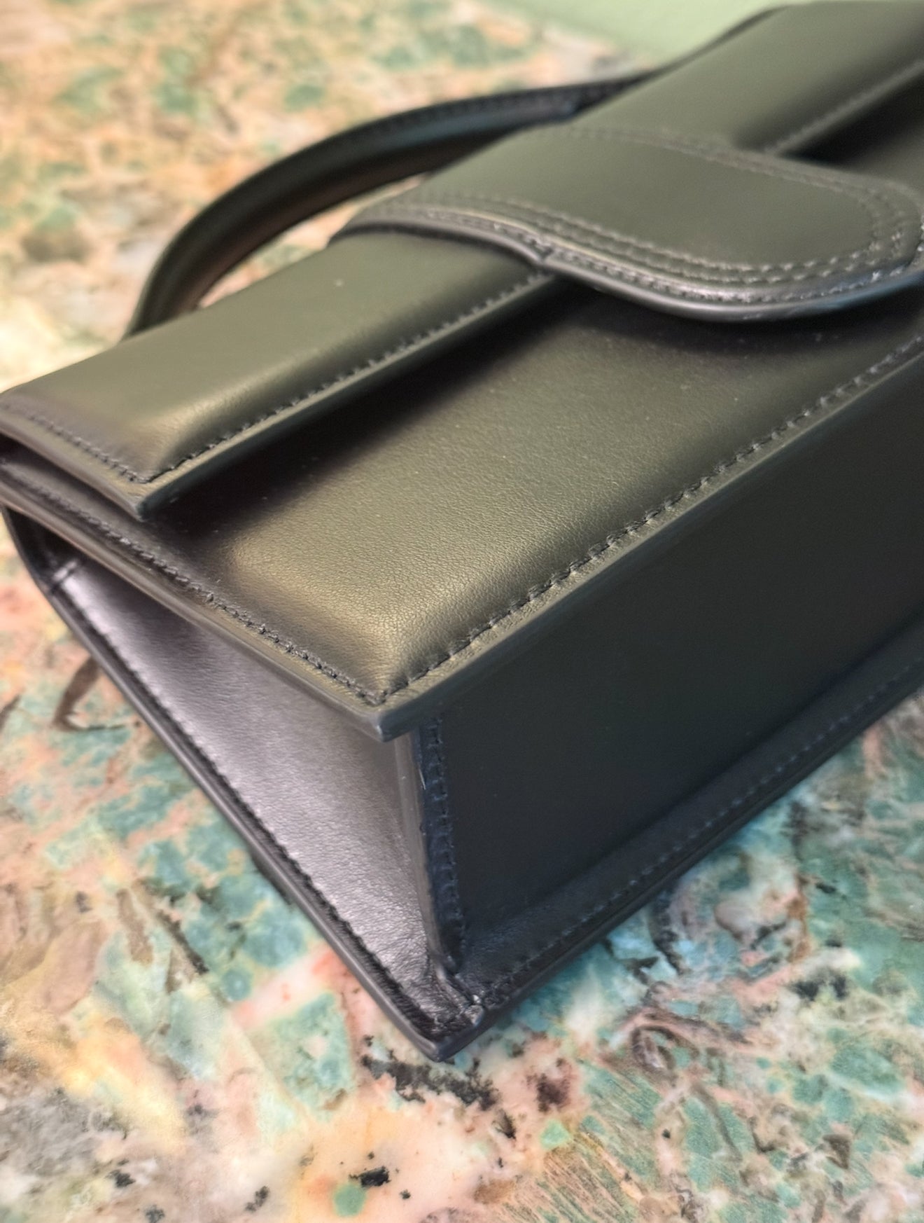 JAQUEMUS BLACK LE GRAND BAMBINO CROSSBODY BAG