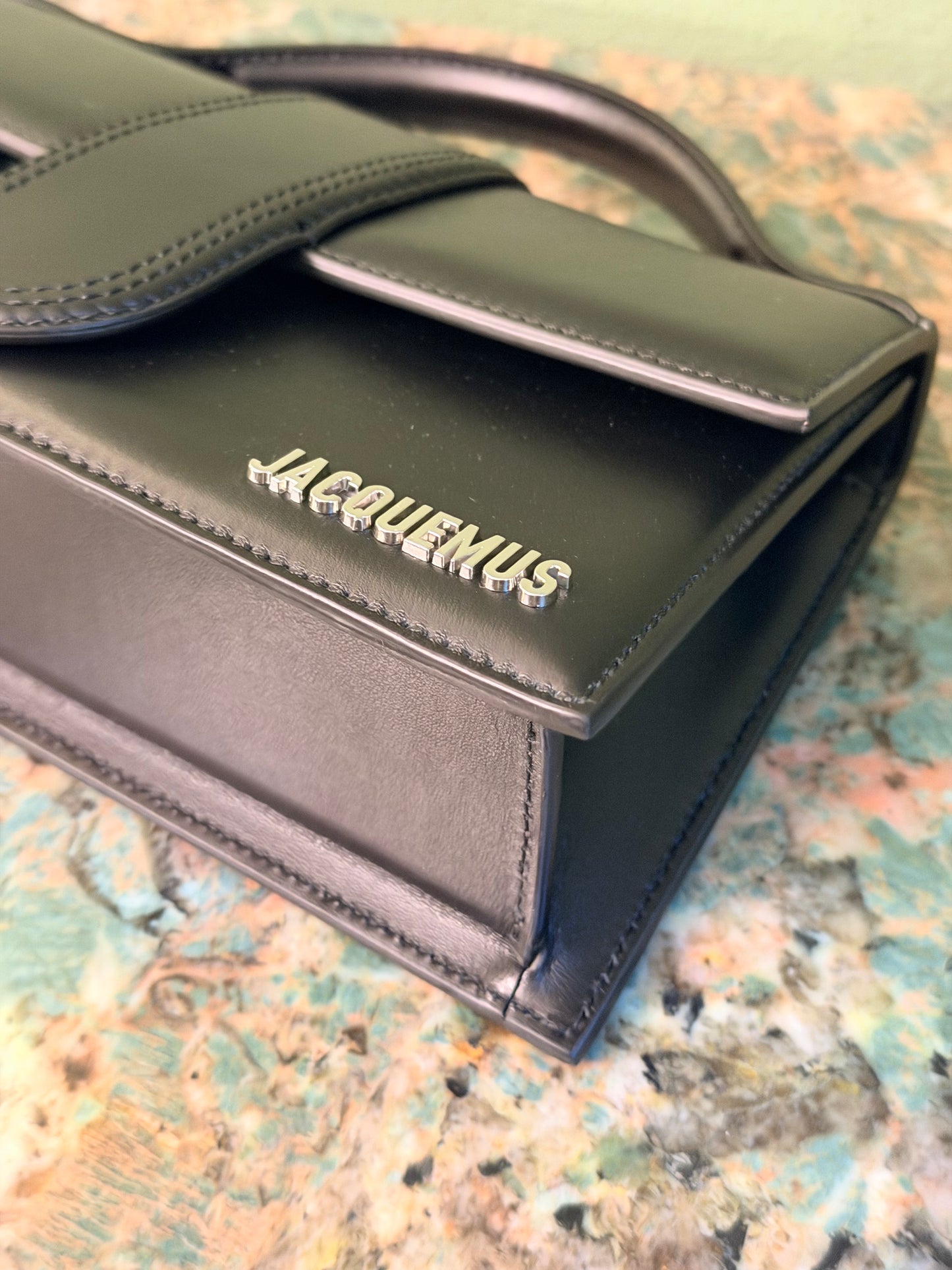 JAQUEMUS BLACK LE GRAND BAMBINO CROSSBODY BAG