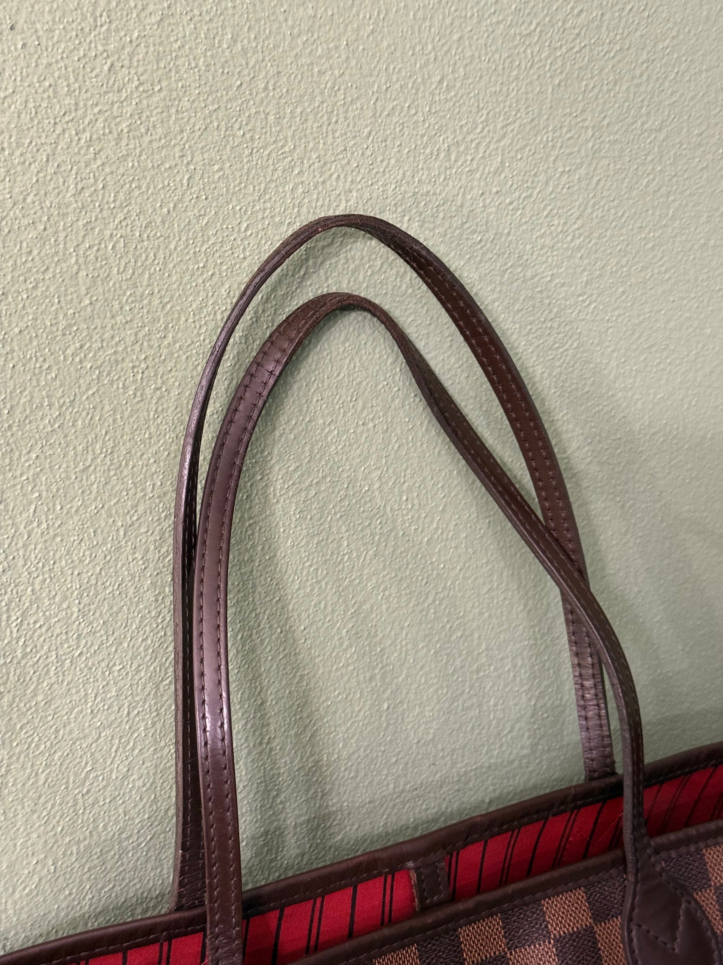 LOUIS VUITTON DAMIER EBENE NEVERFULL MM SHOPPER TOTE