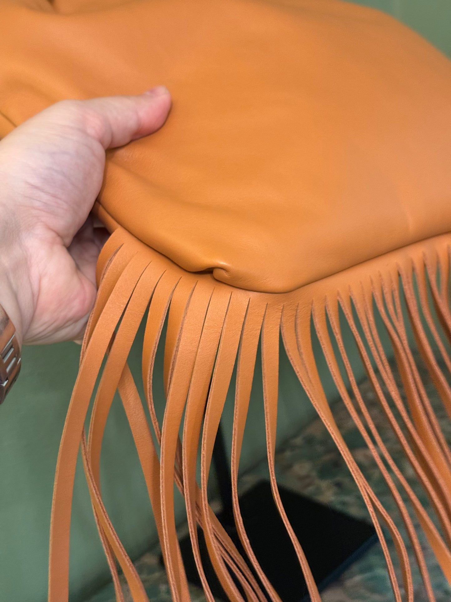 BOTTEGA VENETA THE FRINGE POUCH SHOULDER BAG