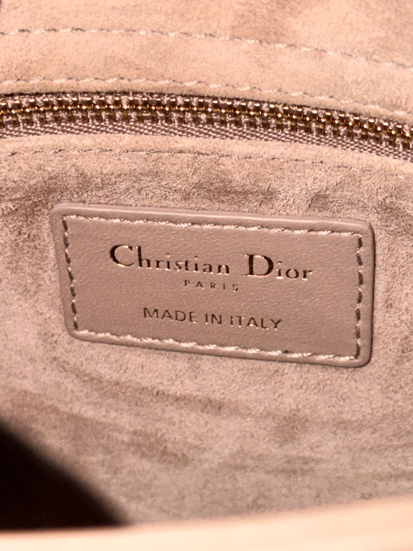 DIOR TAUPE SMALL MY ABC LADY DIOR HANDBAG