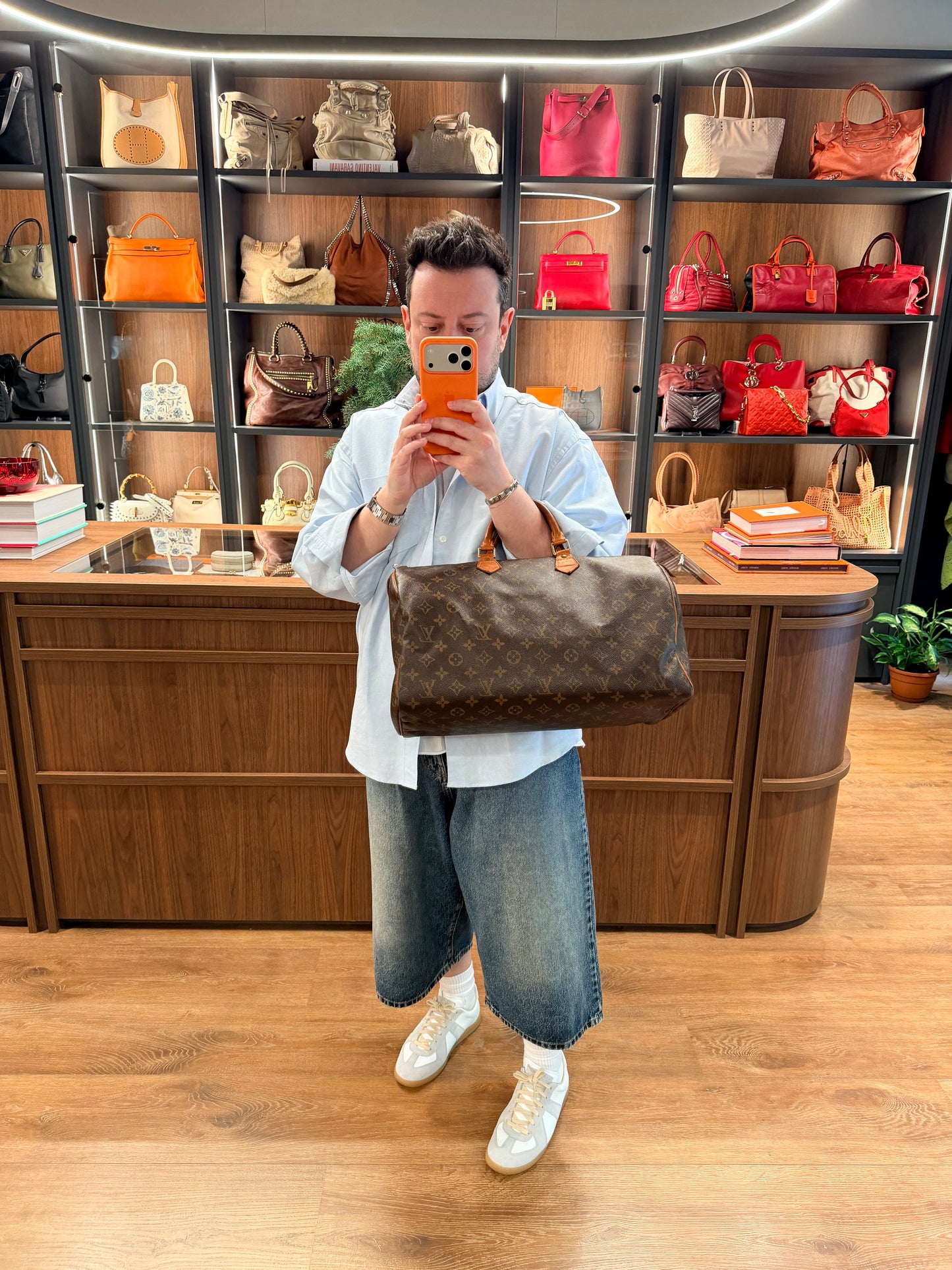 LOUIS VUITTON MONOGRAM SPEEDY 40 BOSTON BAG
