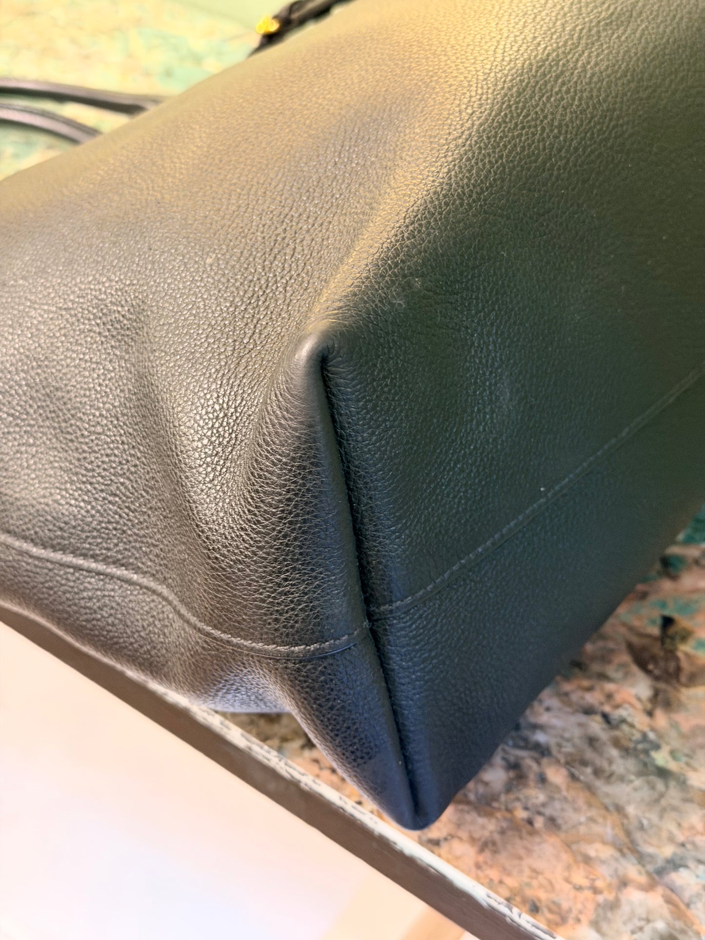 PRADA BLACK TWO WAY TOTE BAG
