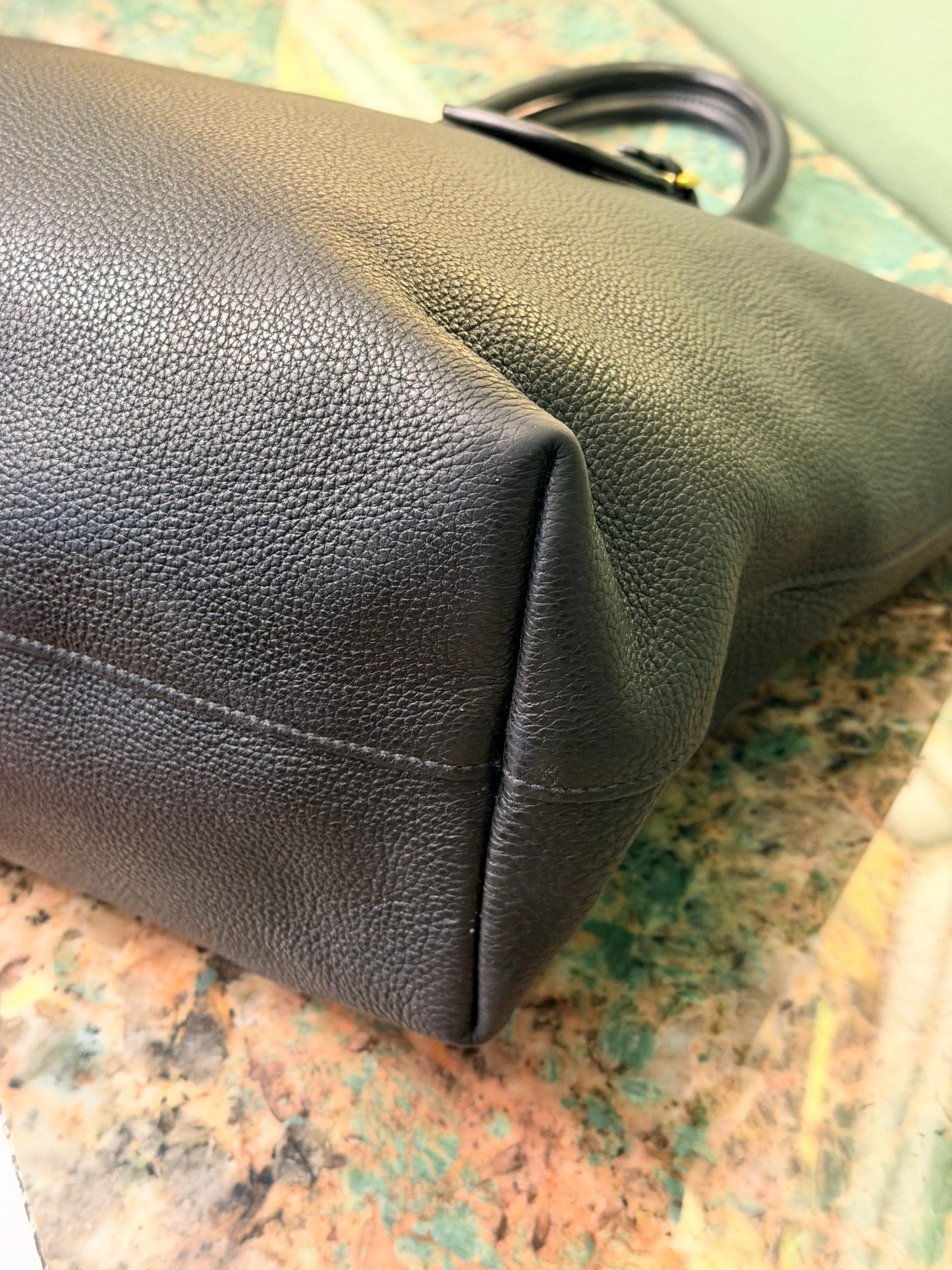 PRADA BLACK TWO WAY TOTE BAG