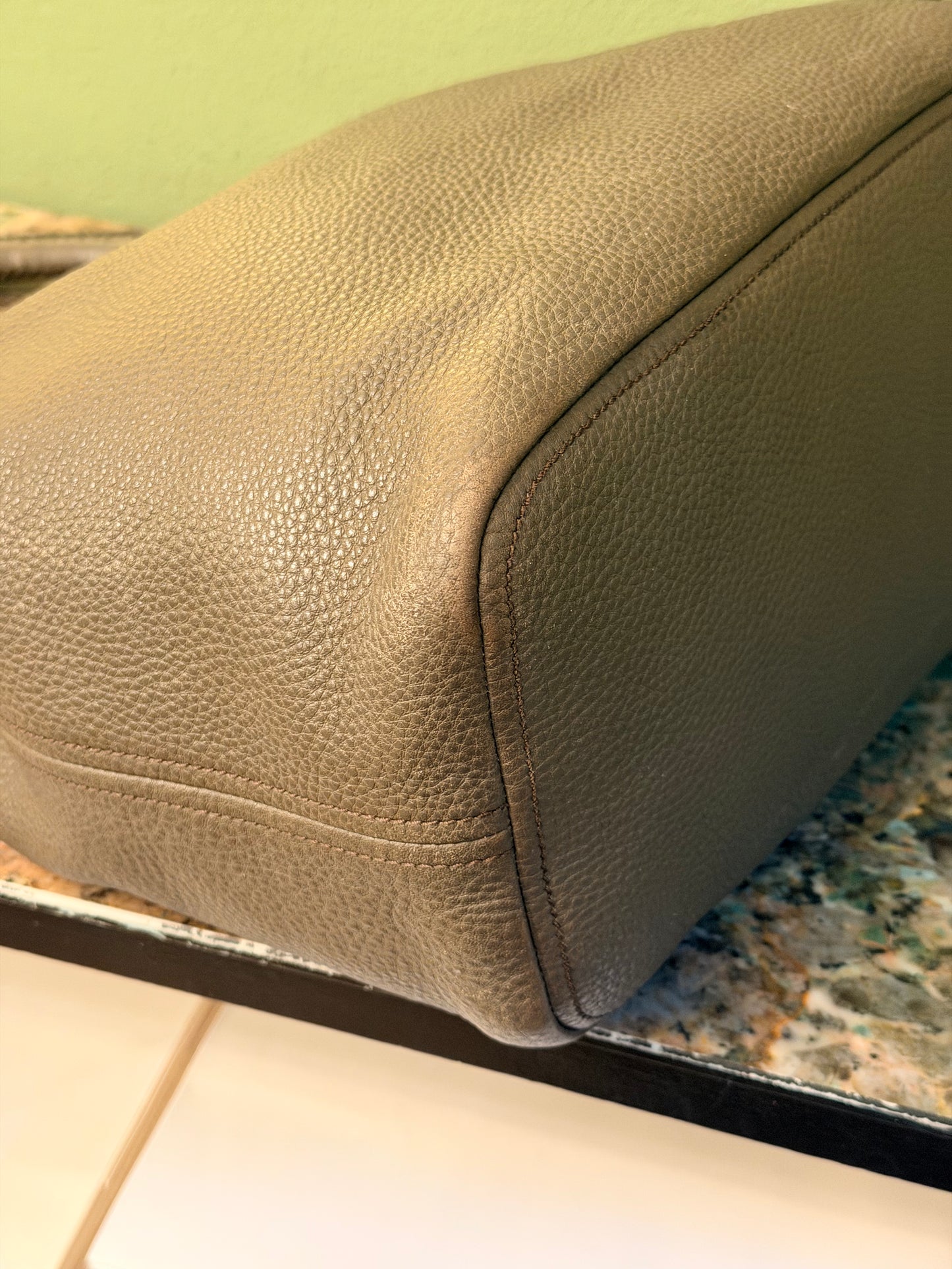 PRADA GRAY DAINO HOBO BAG