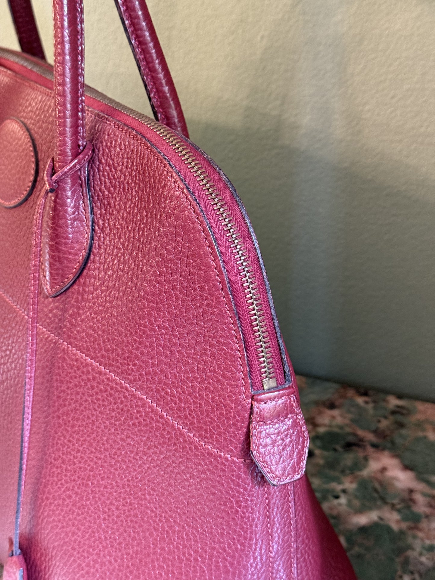 HERMÈS ROUGE H BOLIDE 35 HANDBAG