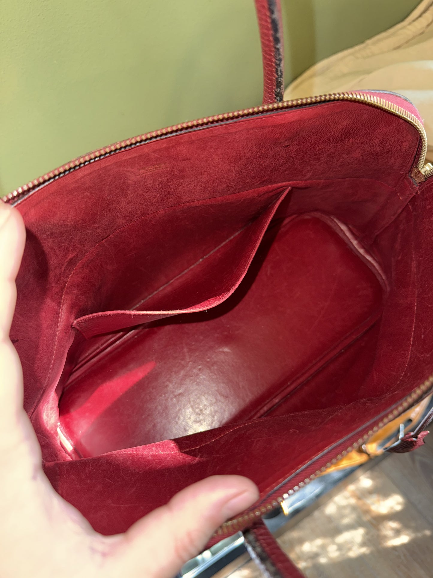 HERMÈS ROUGE H BOLIDE 35 HANDBAG
