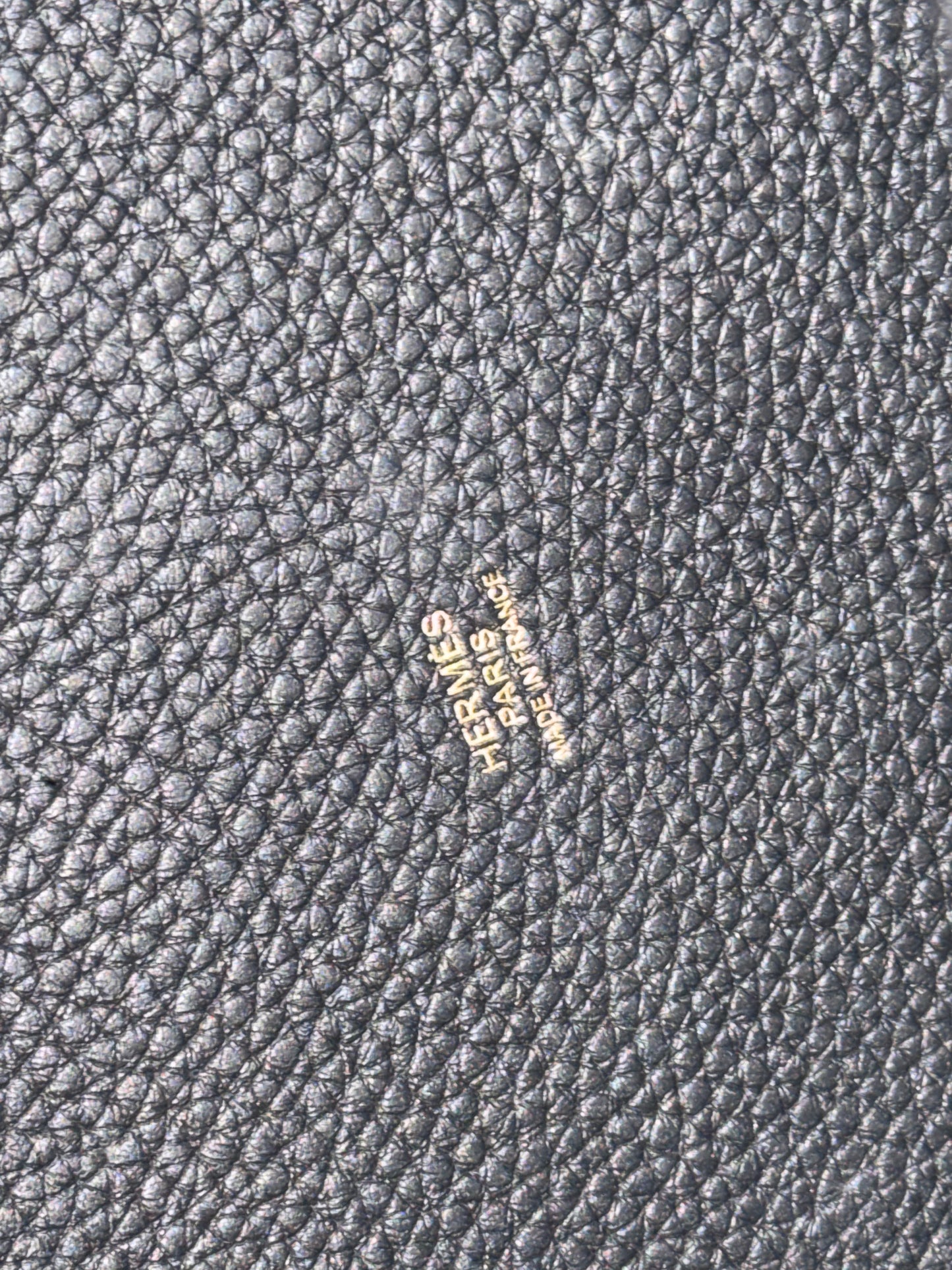 HERMÈS BLACK CLEMENCE PICOTIN LOCK 22 HANDBAG
