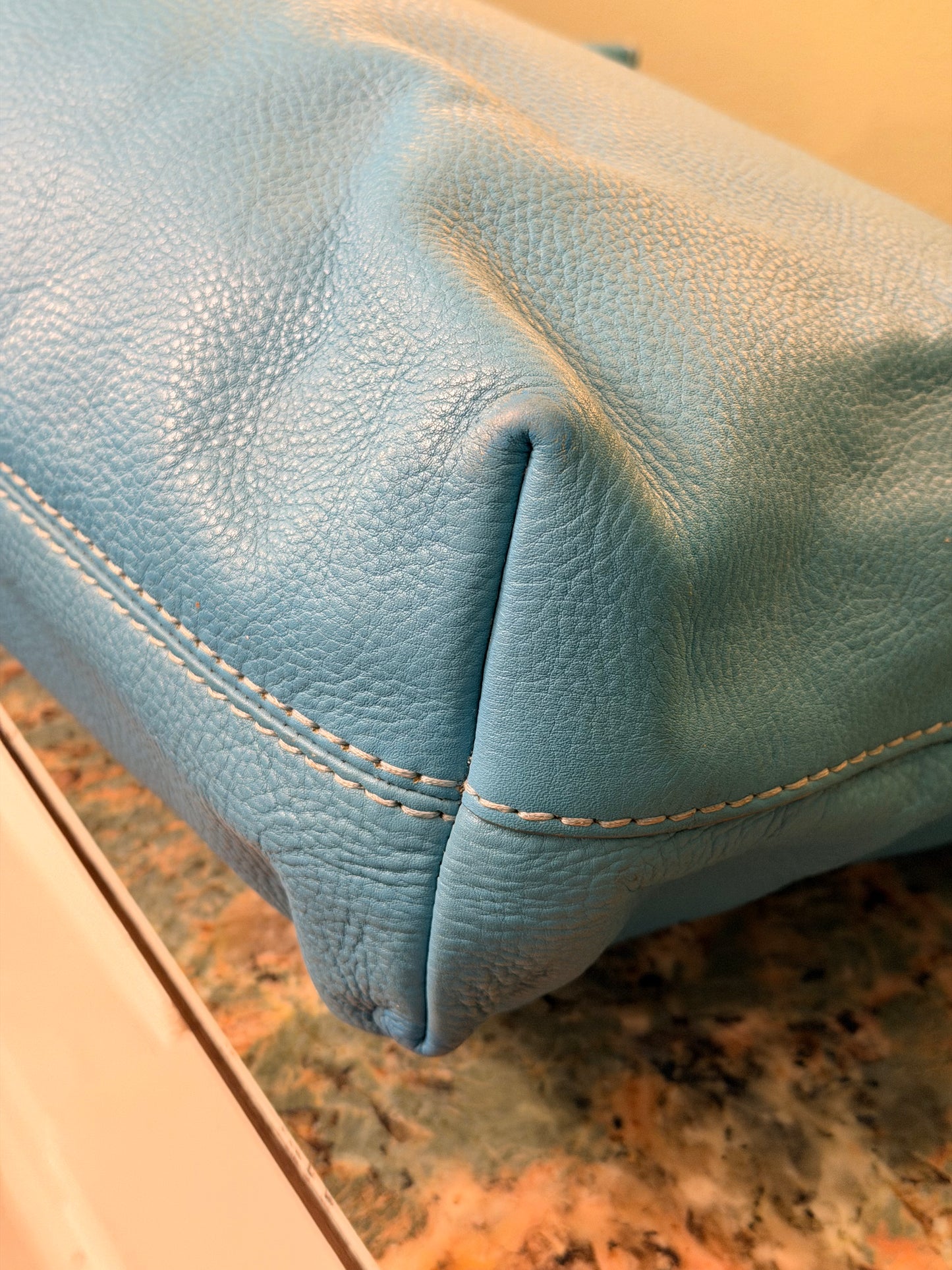 PRADA LIGHT BLUE LARGE TOTE BAG