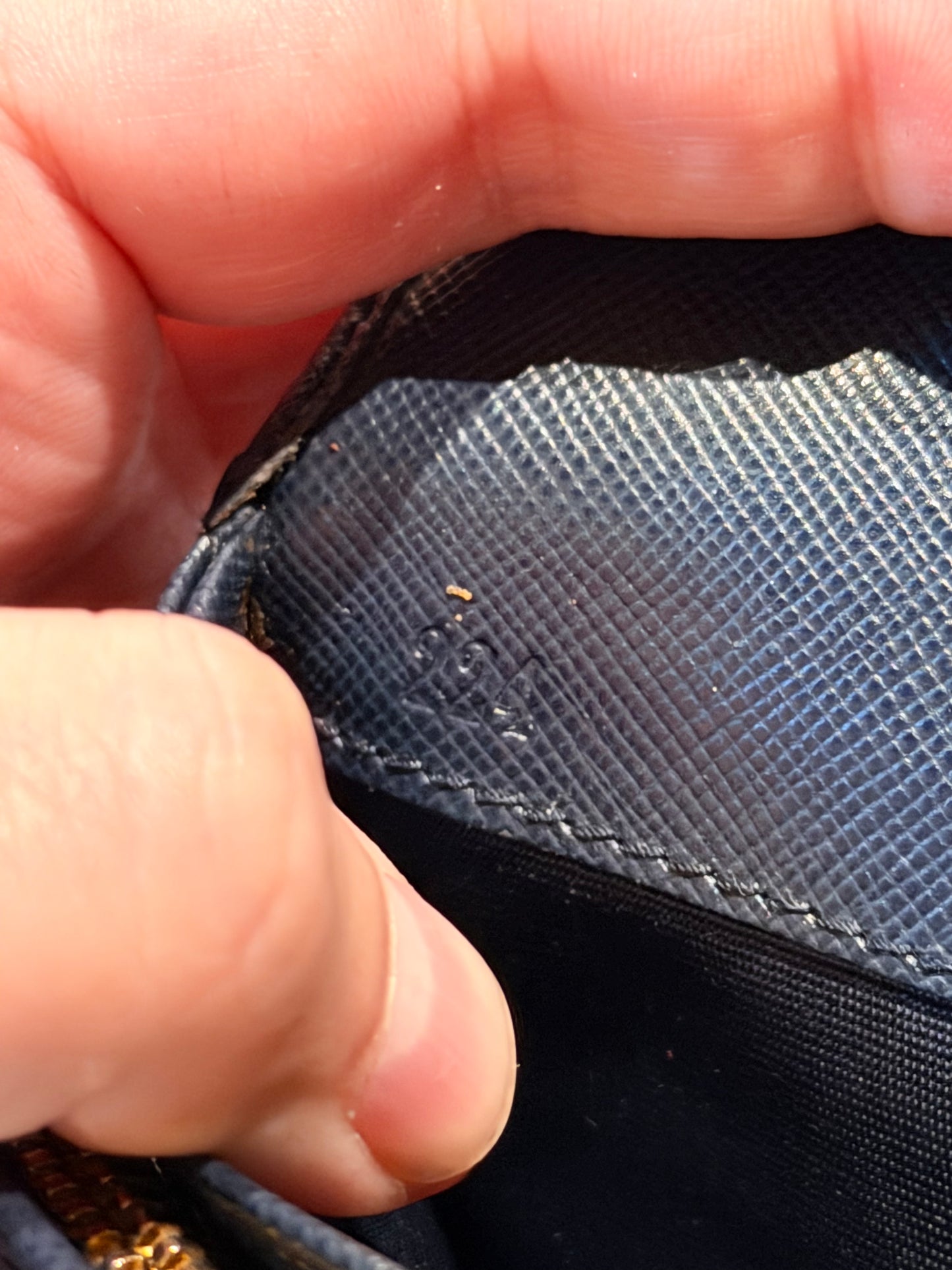 PRADA SAFFIANO NAVY LONG WALLET