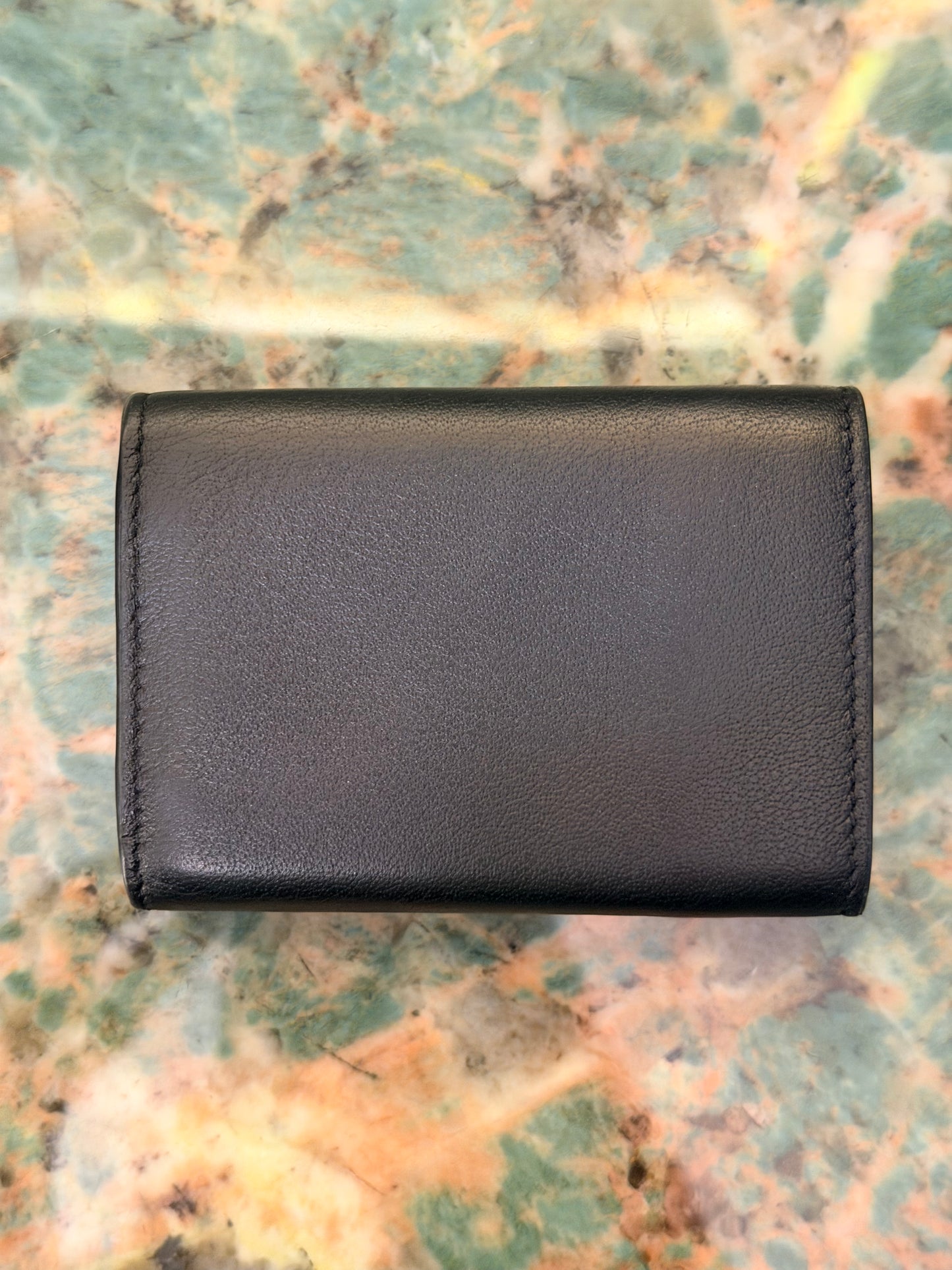 BALENCIAGA BLACK SMALL TRI FOLD WALLET