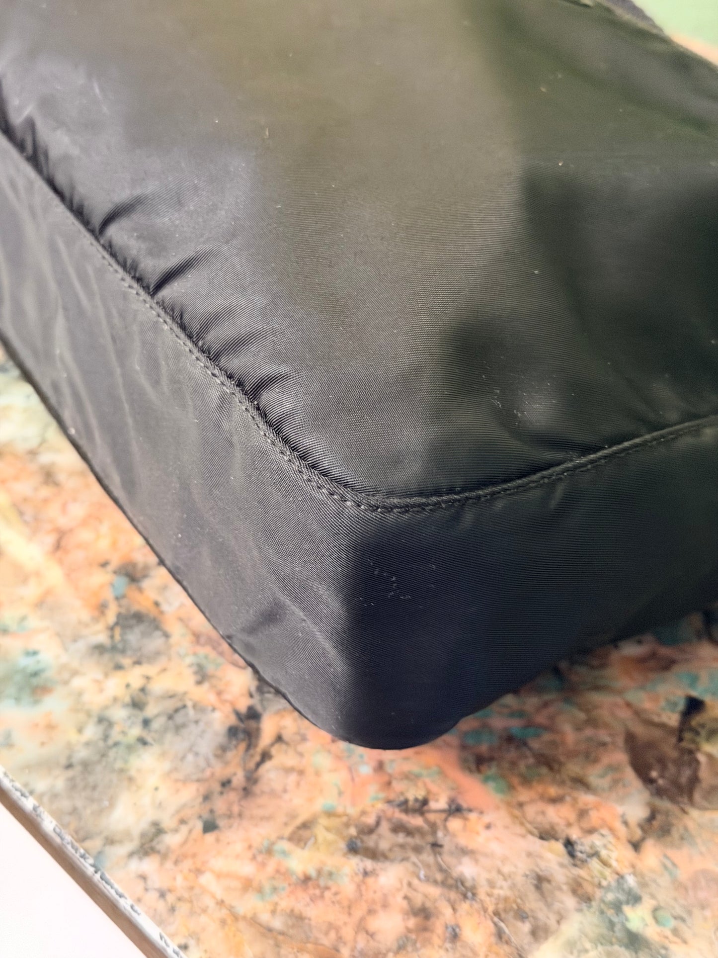 PRADA BLACK NYLON MEDIUM CROSSBODY BAG