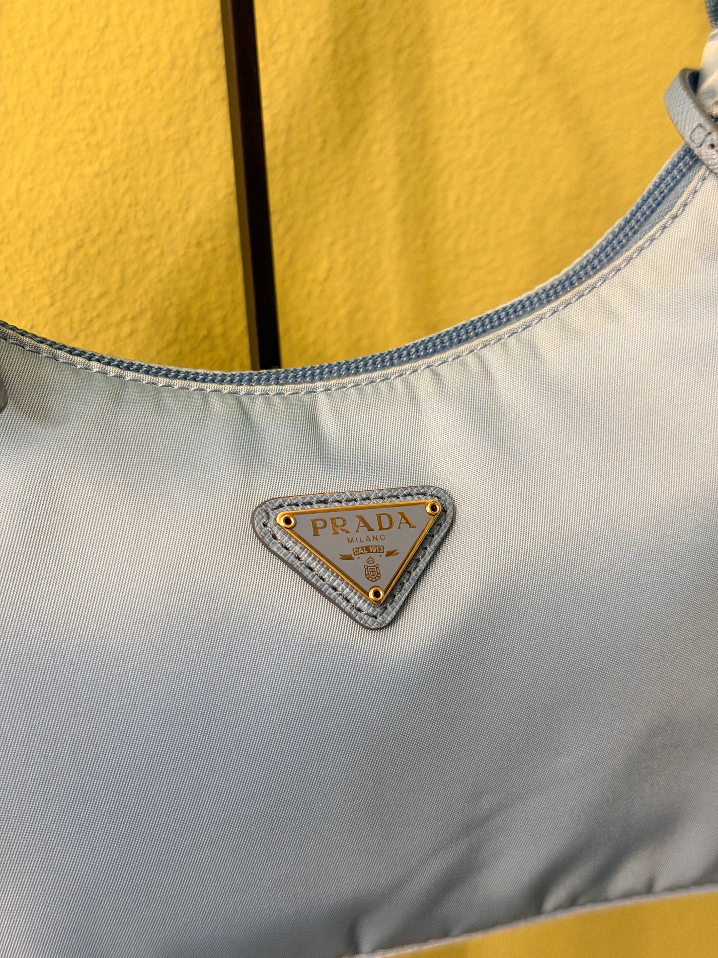PRADA LIGHT BLUE NYLON RE EDITION 2000 SHOULDER BAG