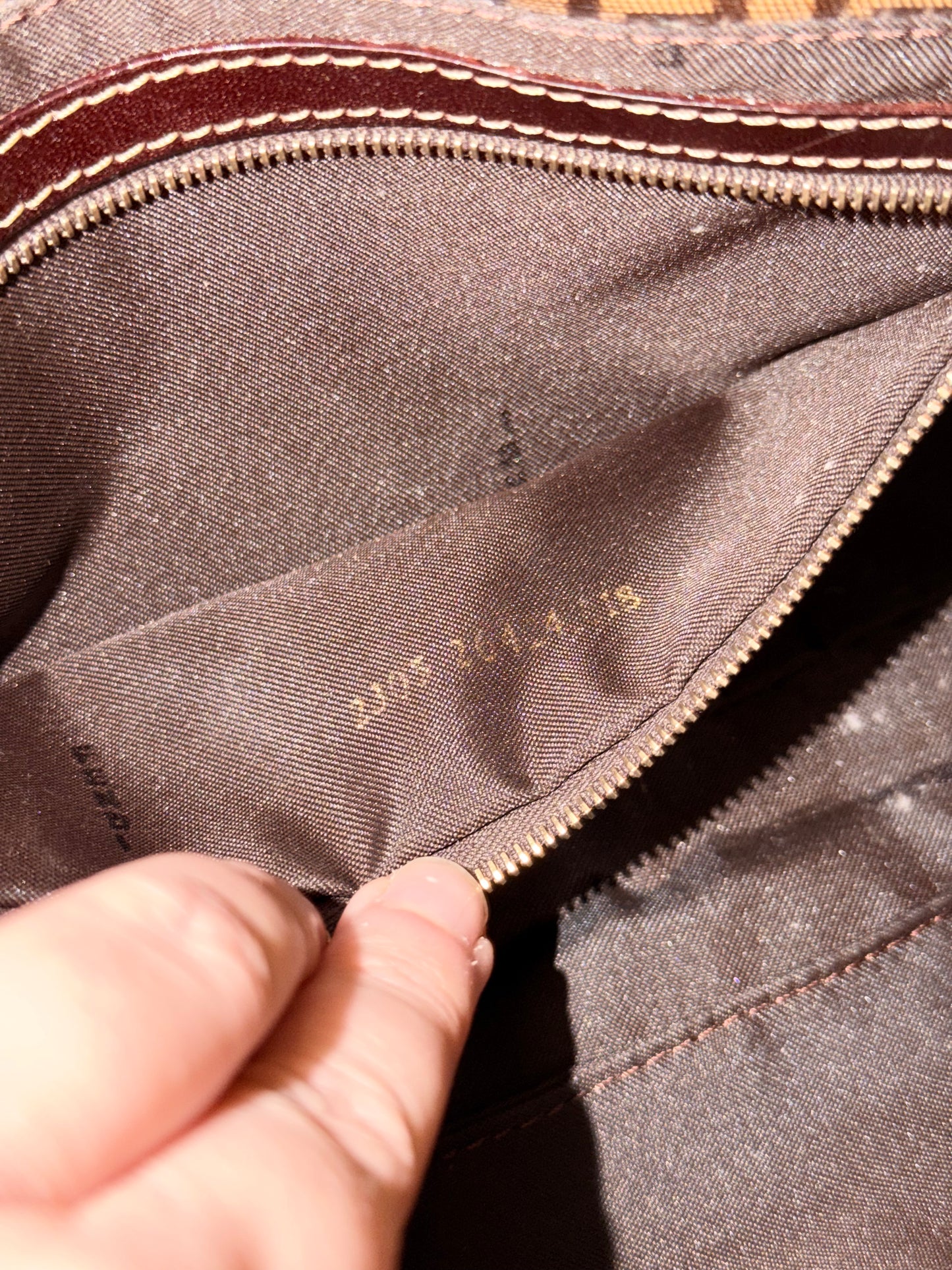 FENDI CRISTAL ZUCCHINO BAGUETTE SHOULDER BAG