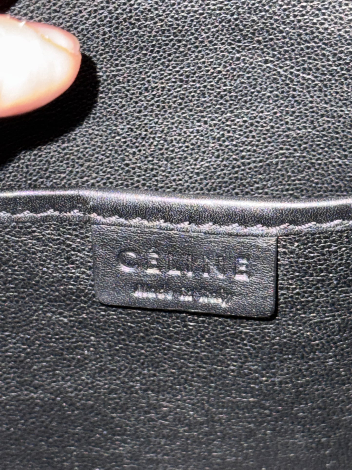 CELINE TRI COLOR NANO LUGGAGE CROSSBODY BAG