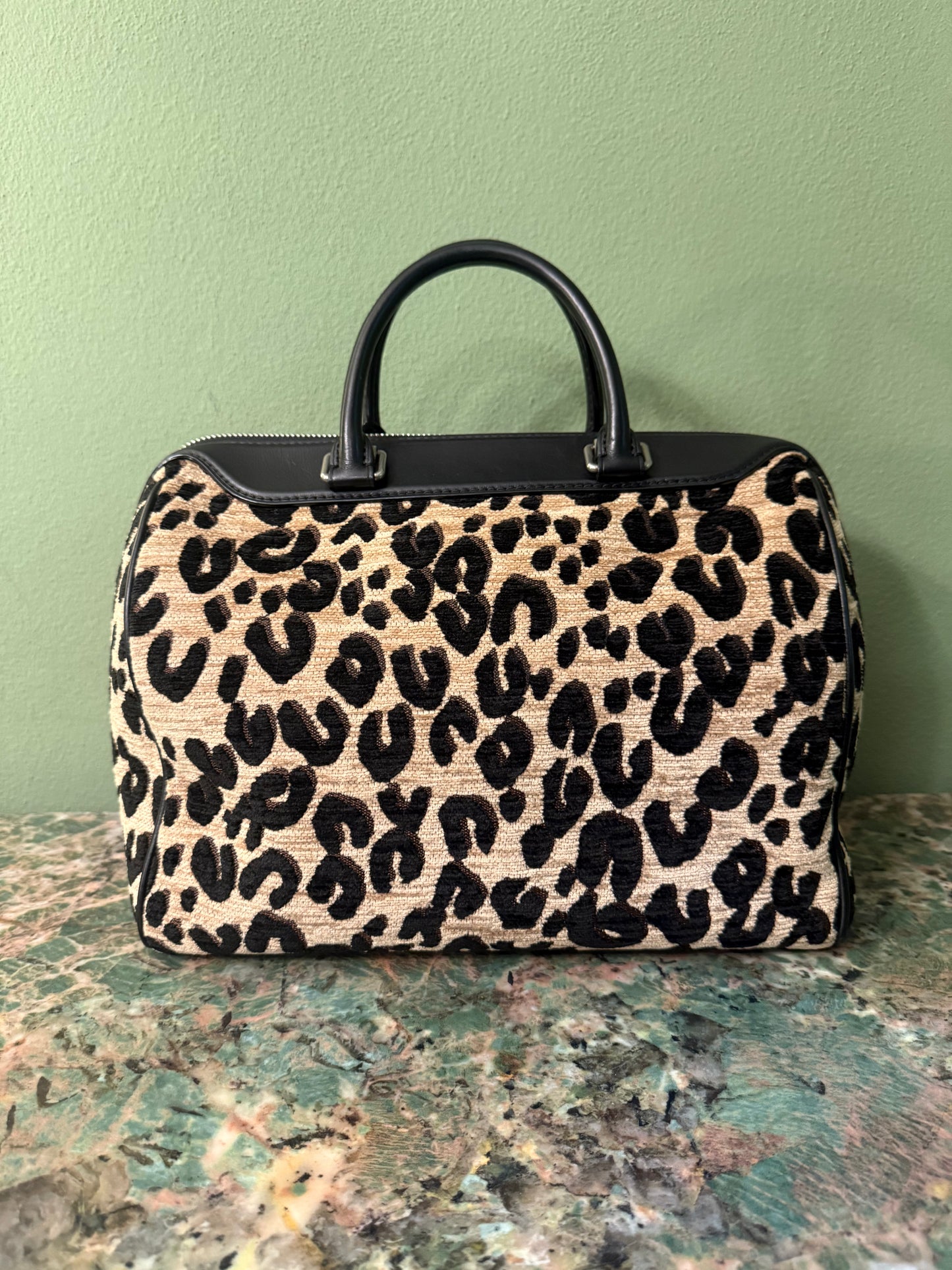 STEPHEN SPROUSE X LOUIS VUITTON LEOPARD SPEEDY 30 BOSTON BAG