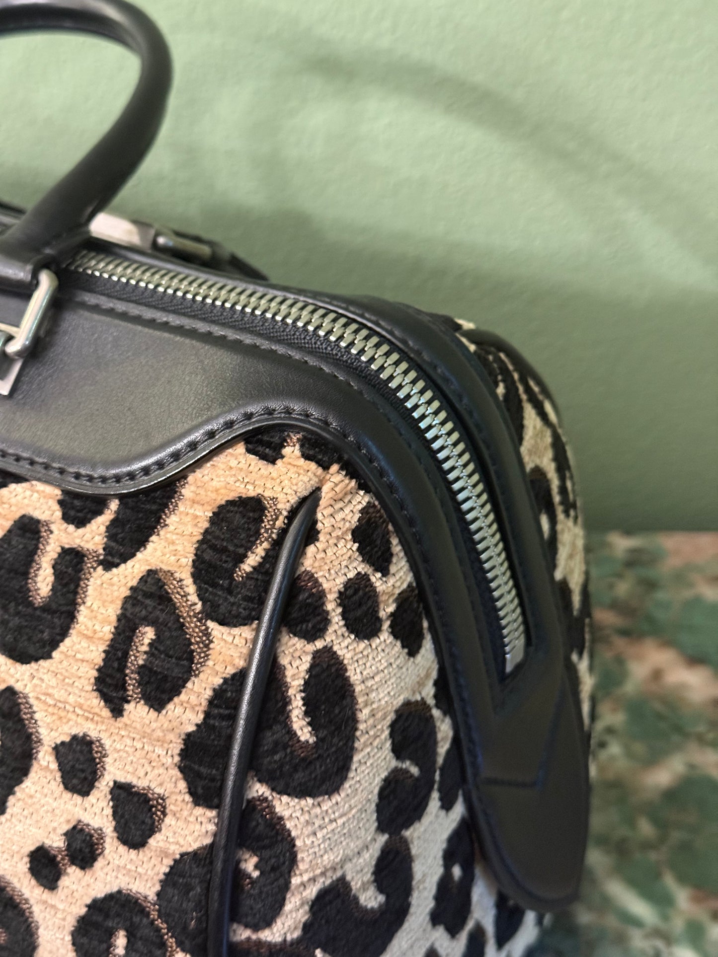 STEPHEN SPROUSE X LOUIS VUITTON LEOPARD SPEEDY 30 BOSTON BAG