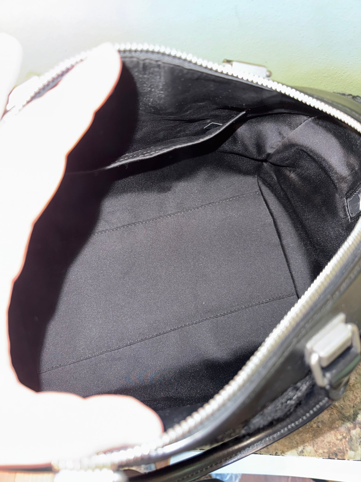 LOUIS VUITTON BLACK SEQUINS SUNSHINE EXPRESS SPEEDY 30 BOSTON BAG