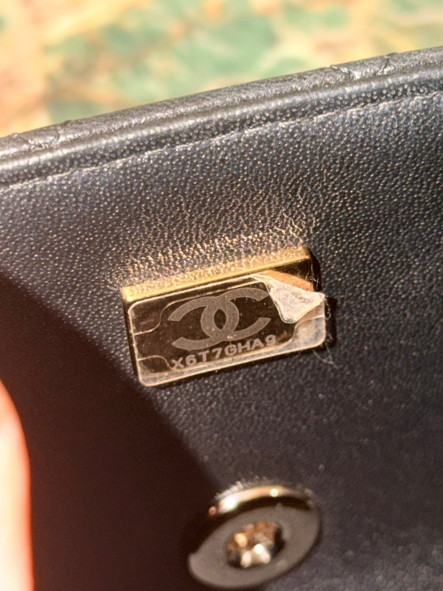 CHANEL BLACK LAMBSKIN MINI RECTANGULAR W/ HANDLE