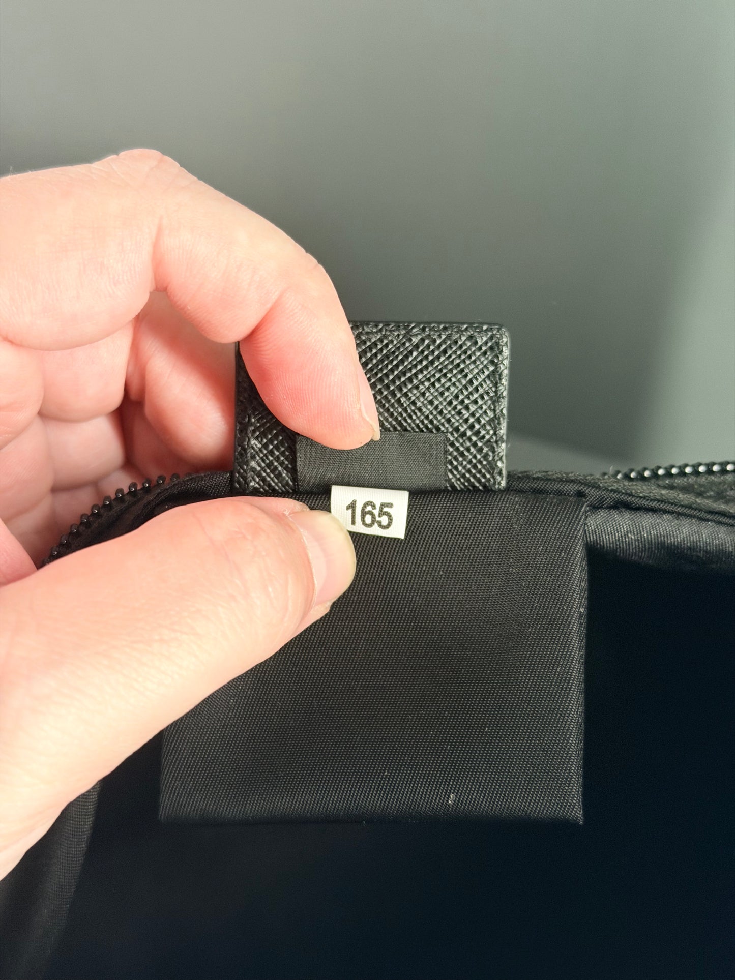 PRADA BLACK NYLON LARGE TROUSSE TOILETTE