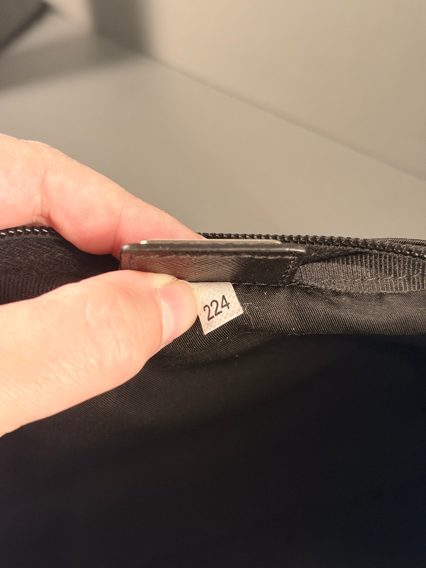 PRADA BLACK NYLON SMALL TROUSSE TOILETTE