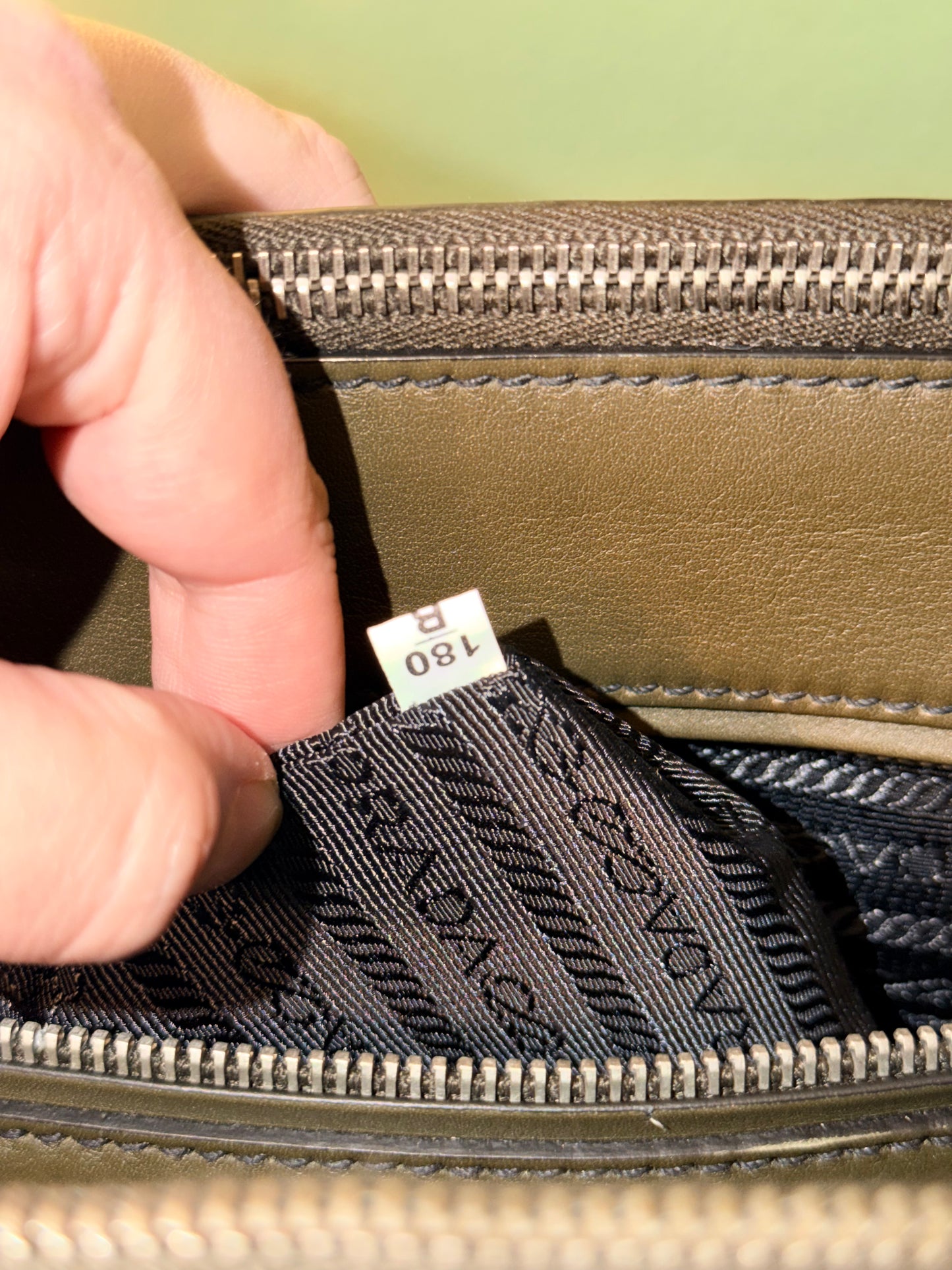 PRADA HAND STITCHED BI COLOR MEDIUM GALLERIA HANDBAG