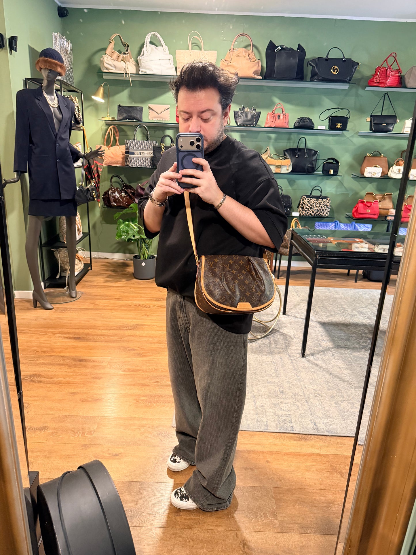 LOUIS VUITTON MONOGRAM MENILMONTANT PM CROSSBODY BAG