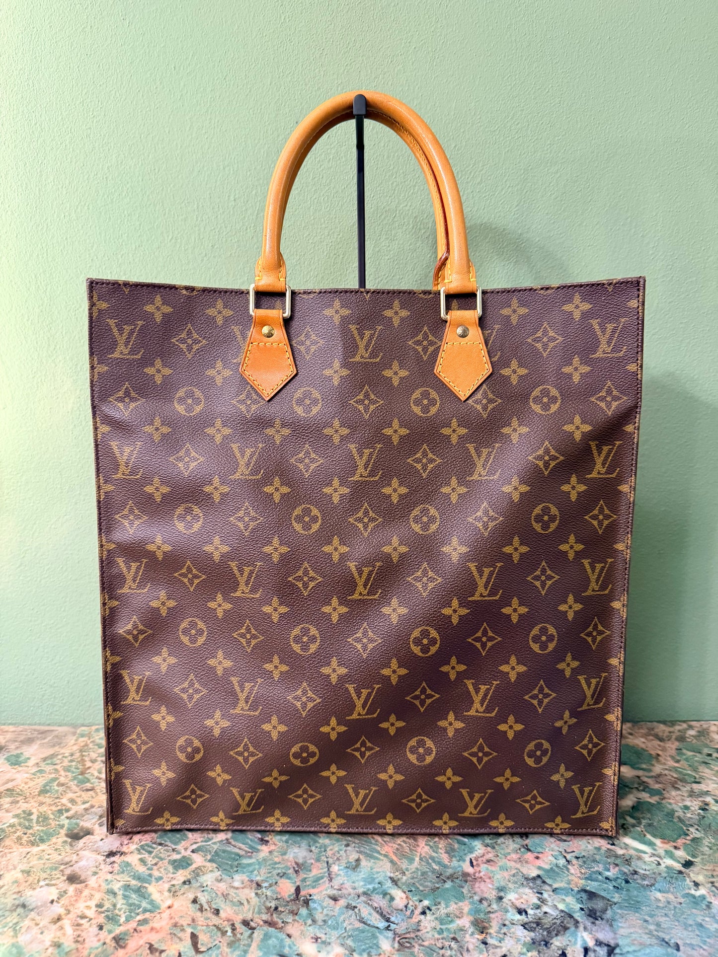 LOUIS VUITTON MONOGRAM SAC PLAT HANDBAG