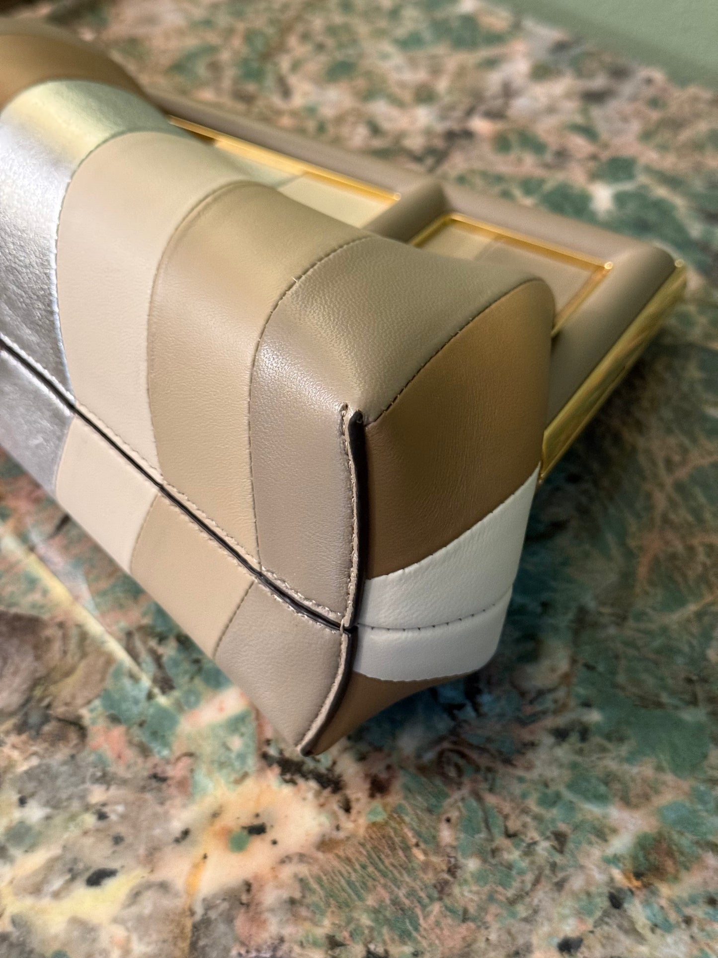 FENDI STRIPED SMALL FIRST CROSSBODY BAG