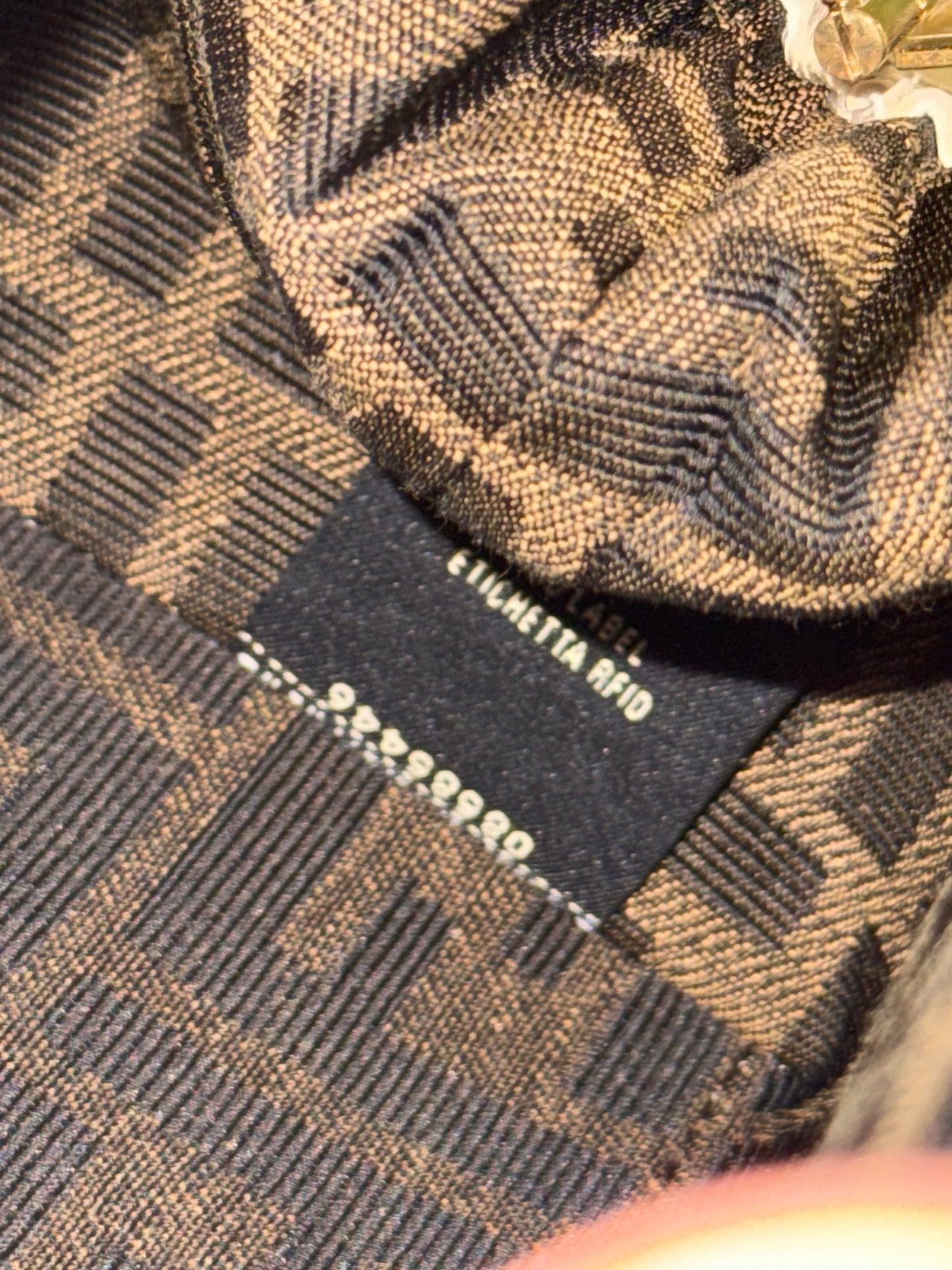 FENDI STRIPED SMALL FIRST CROSSBODY BAG