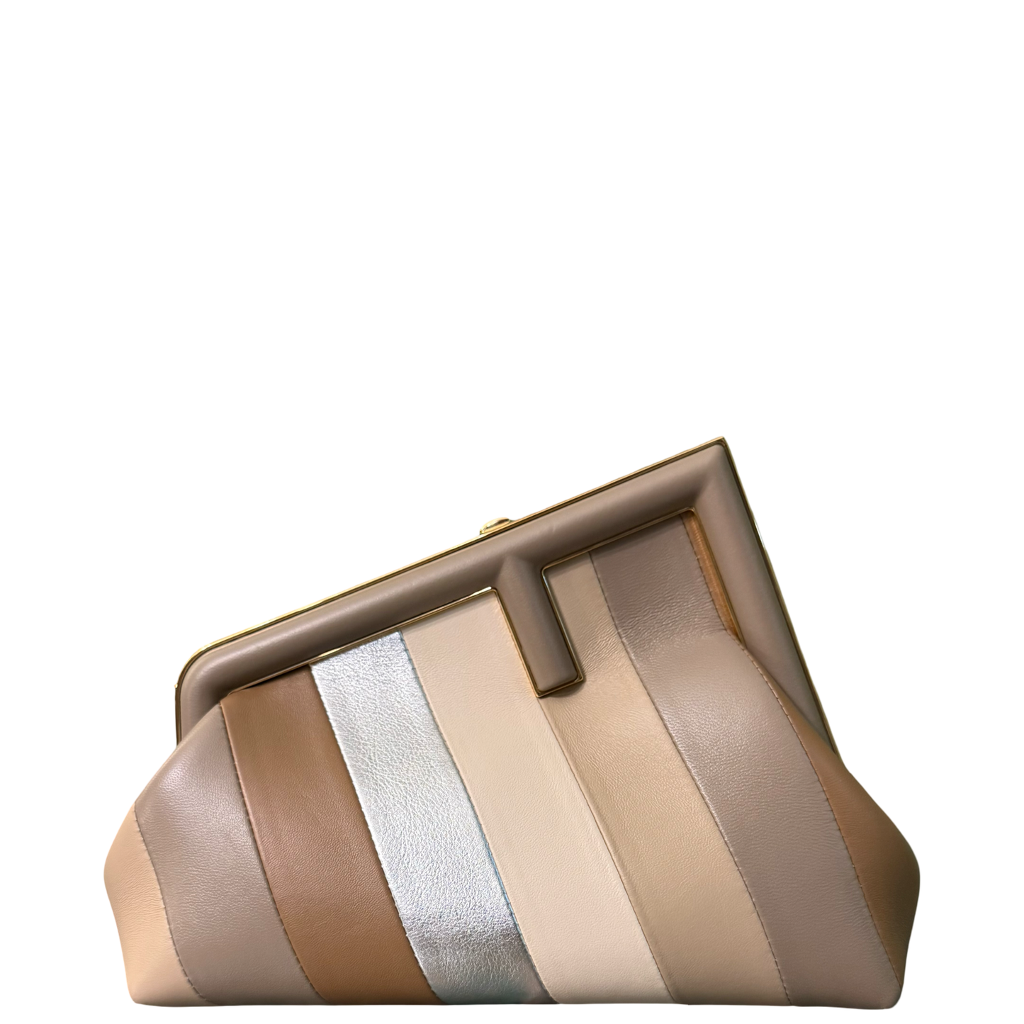 FENDI STRIPED SMALL FIRST CROSSBODY BAG