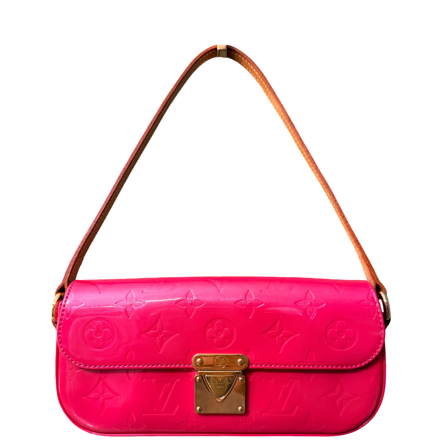 LOUIS VUITTON PINK VERNIS MALIBU STREET SHOULDER BAG