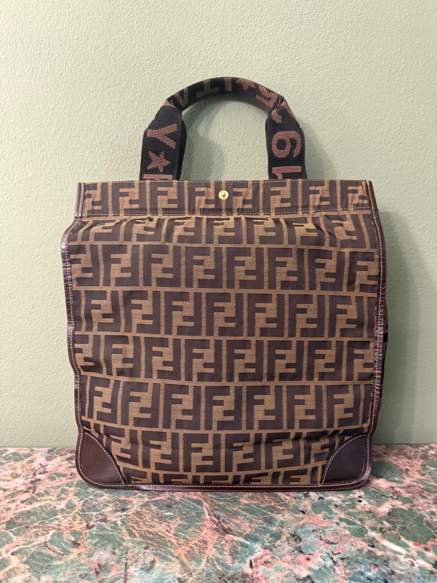 FENDI ZUCCA FOLDABLE TOTE BAG