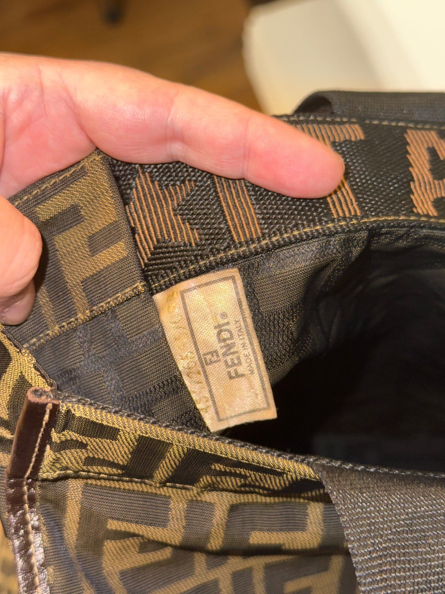FENDI ZUCCA FOLDABLE TOTE BAG