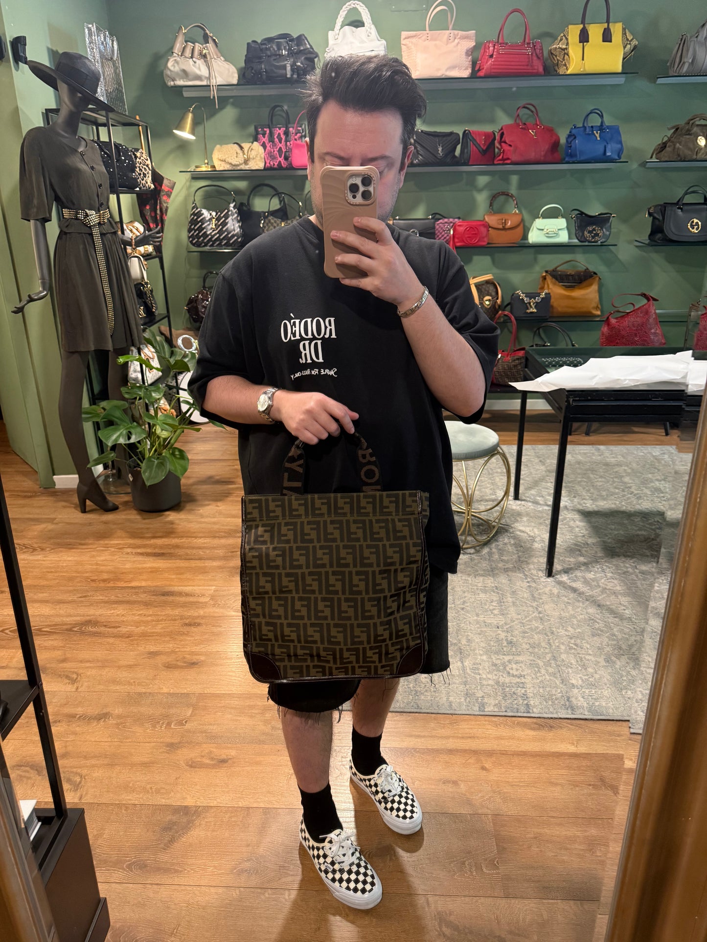 FENDI ZUCCA FOLDABLE TOTE BAG