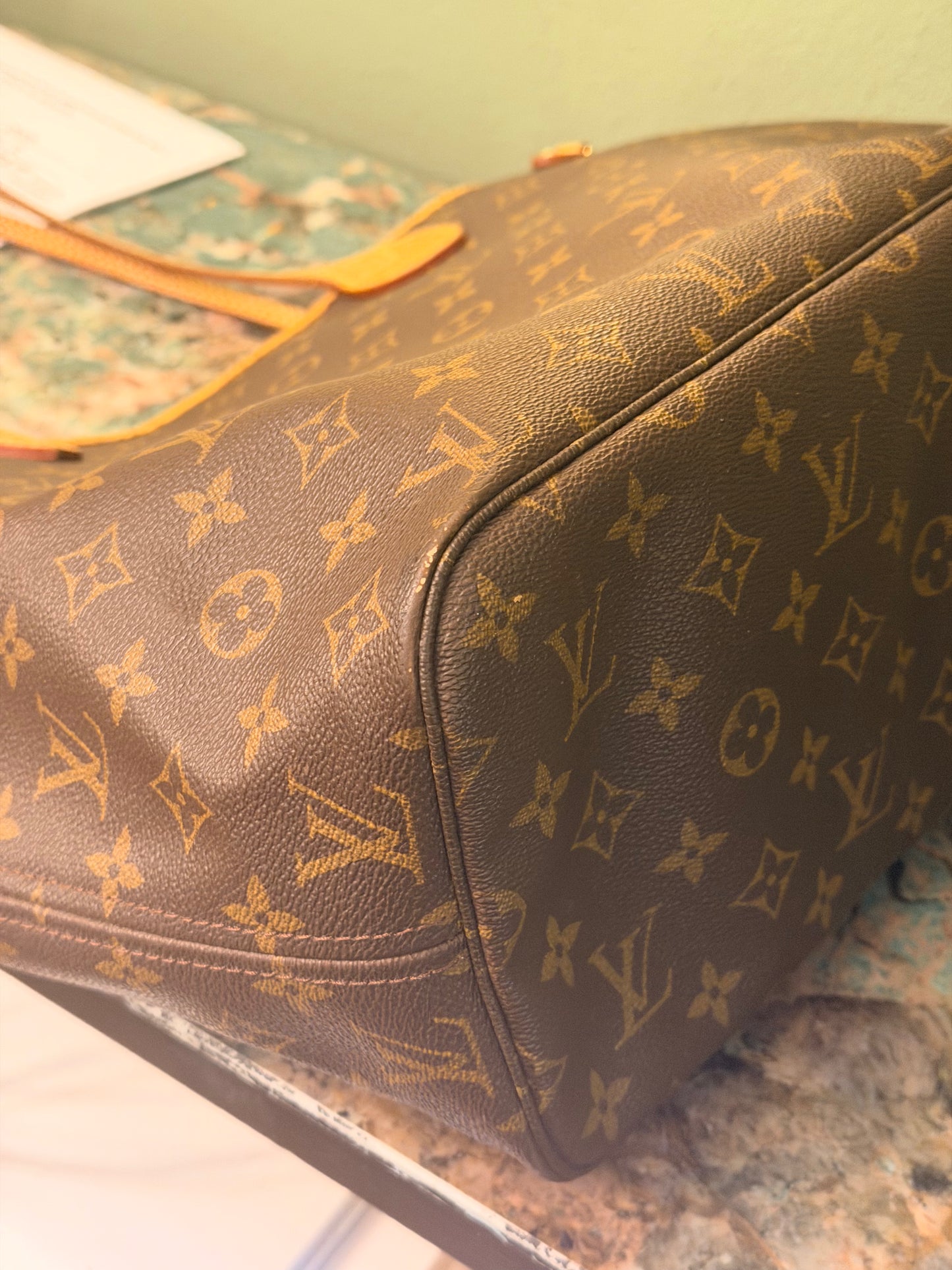 LOUIS VUITTON MONOGRAM NEVERFULL MM SHOPPING BAG