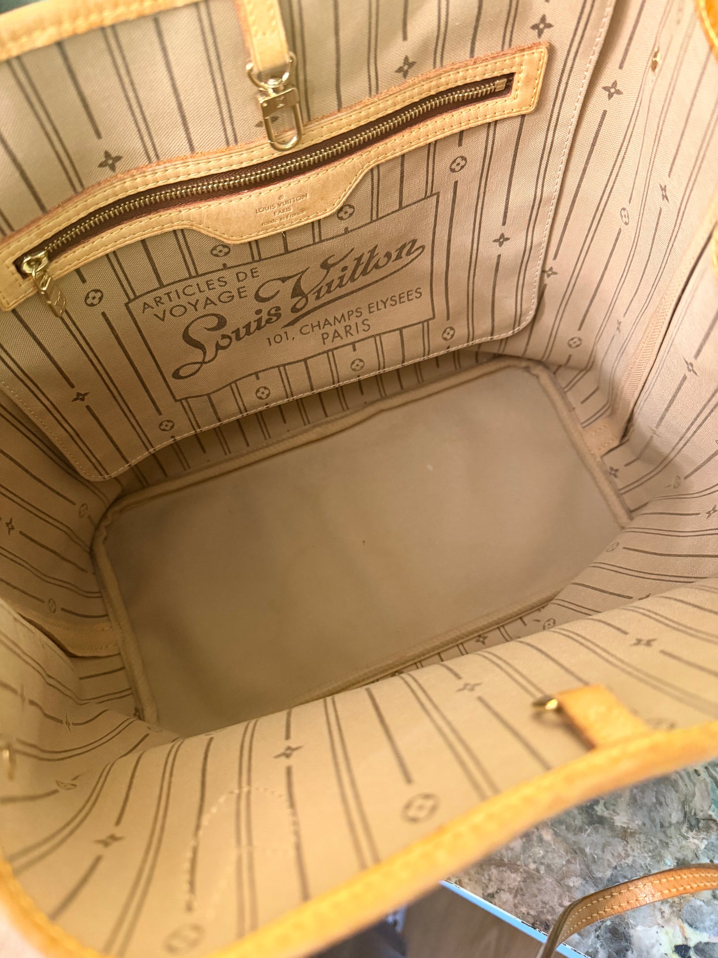 LOUIS VUITTON MONOGRAM NEVERFULL MM SHOPPING BAG