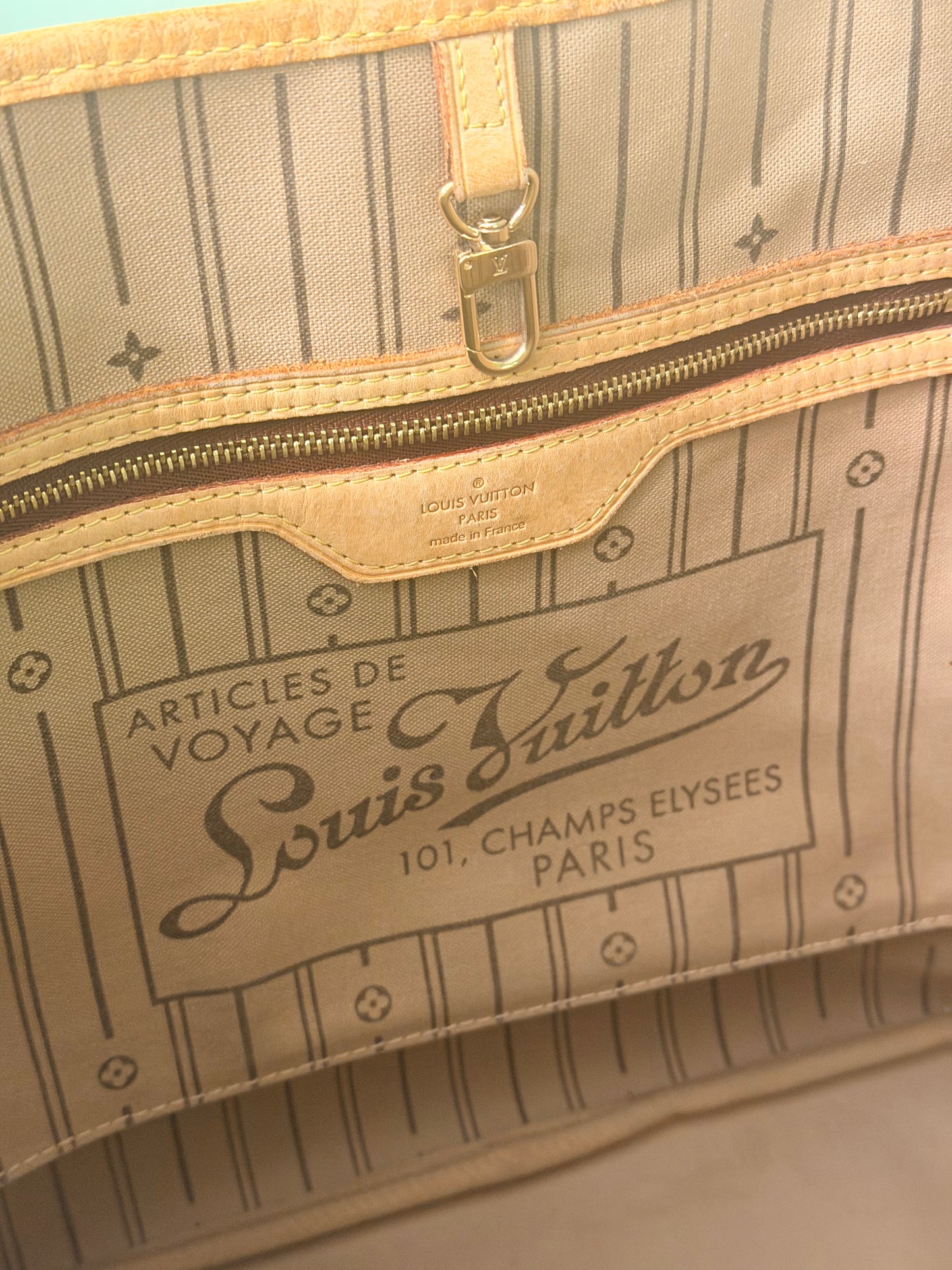 LOUIS VUITTON MONOGRAM NEVERFULL MM SHOPPING BAG