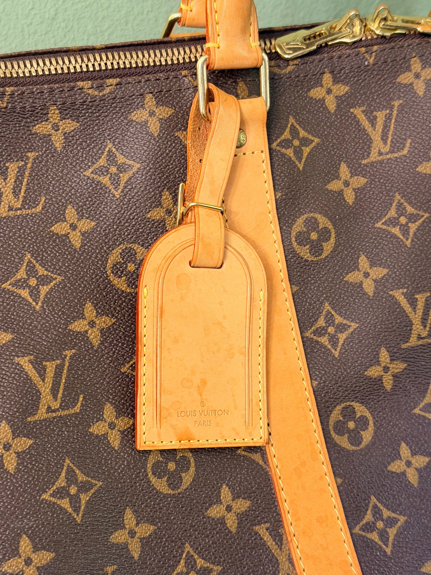 LOUIS VUITTON MONOGRAM KEEPALL 55 TRAVEL BAG