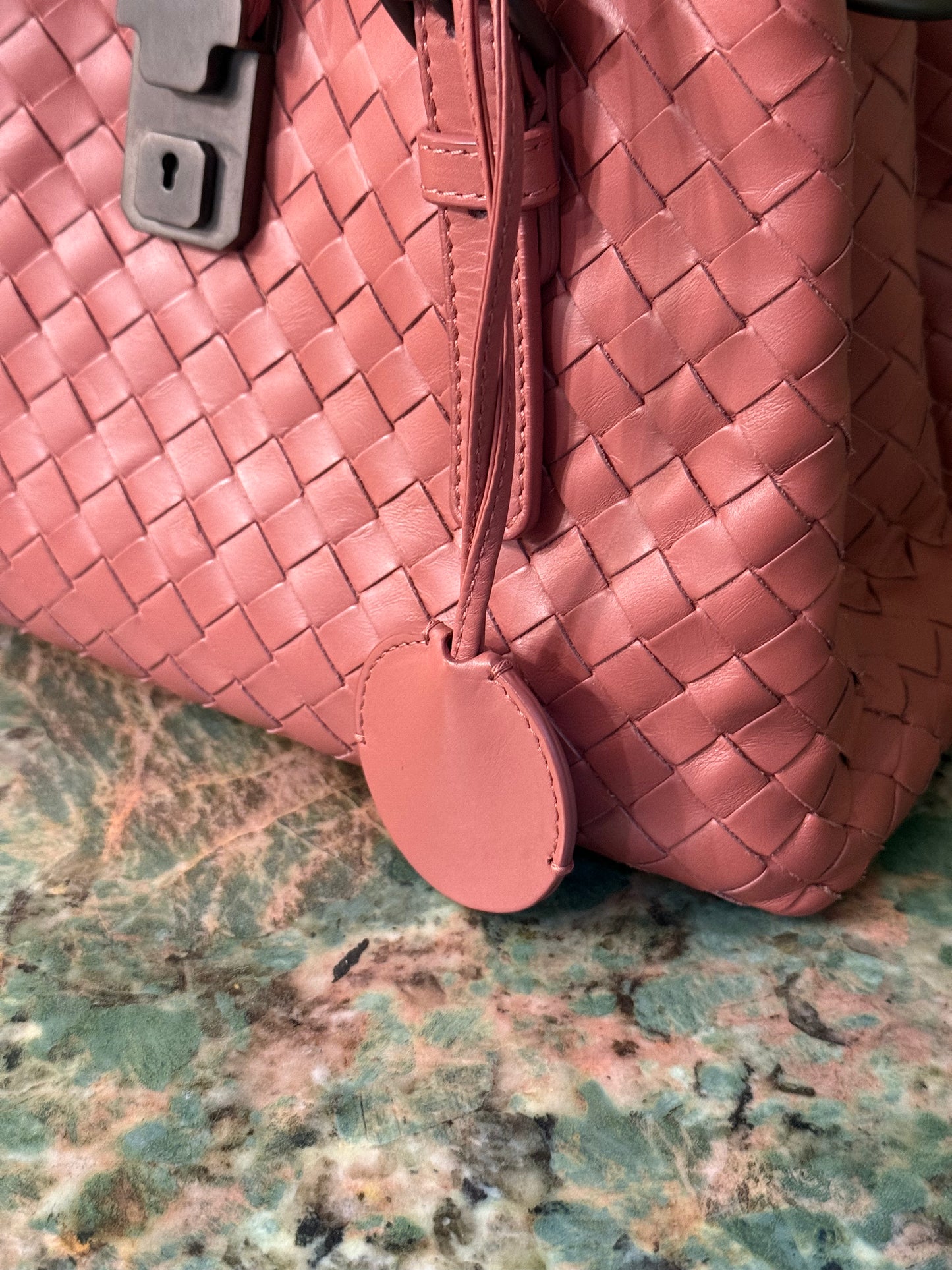 BOTTEGA VENETA PINK MINI ROMA HANDBAG