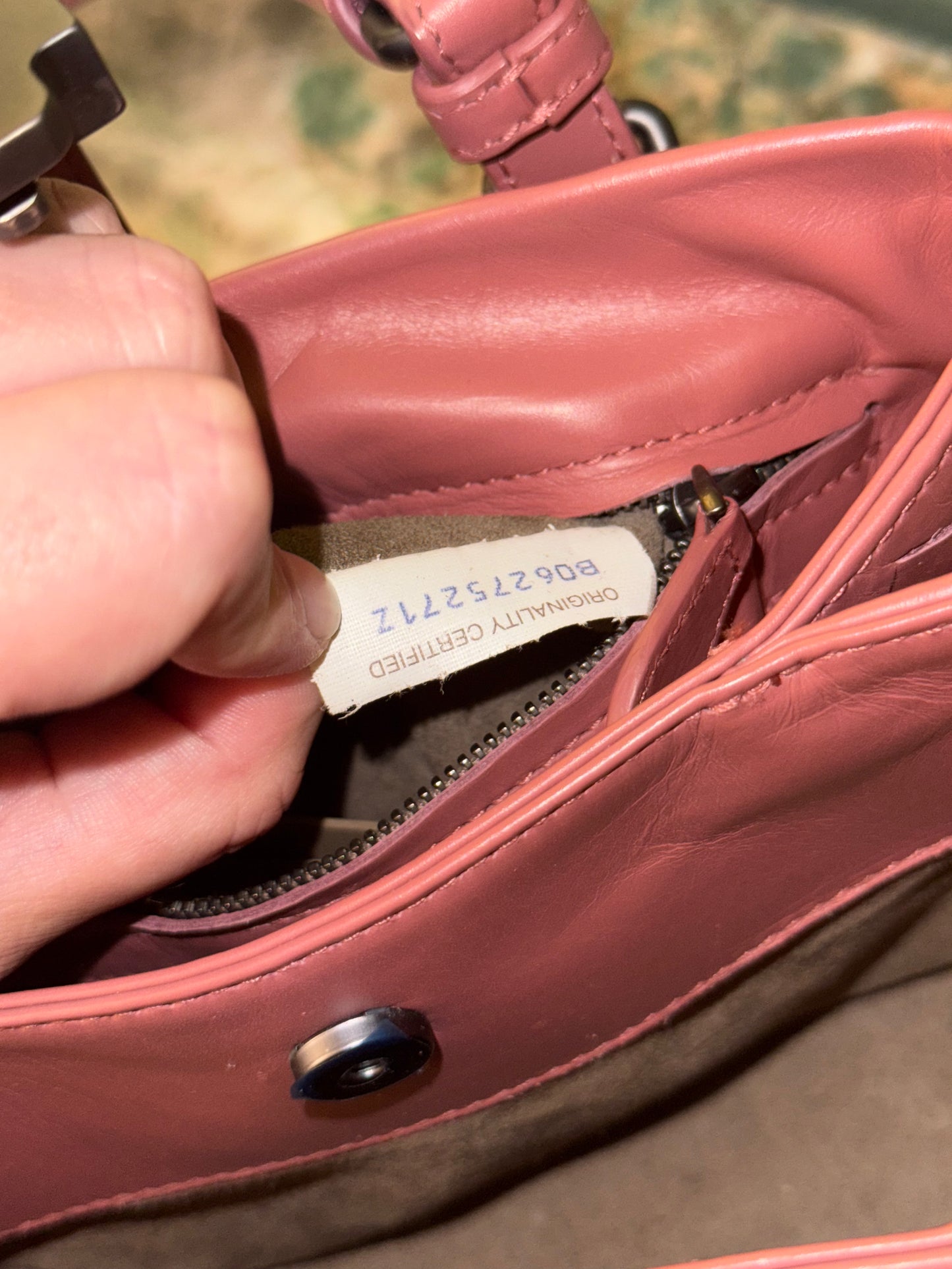 BOTTEGA VENETA PINK MINI ROMA HANDBAG