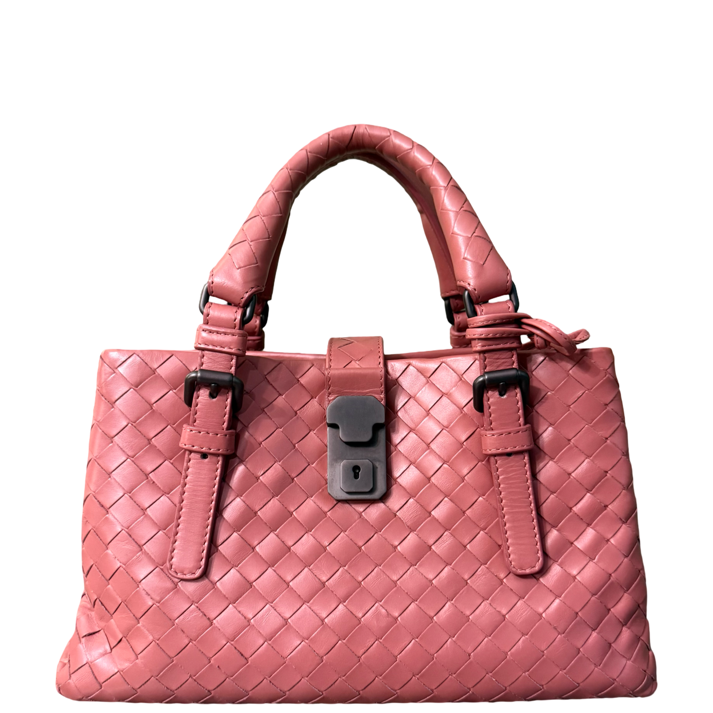 BOTTEGA VENETA PINK MINI ROMA HANDBAG