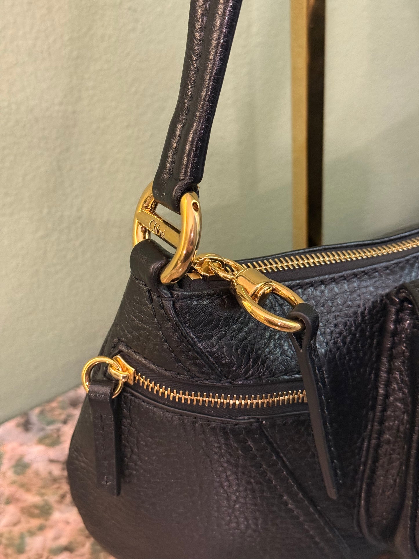 CHLOE BLACK THE 99 SHOULDER BAG